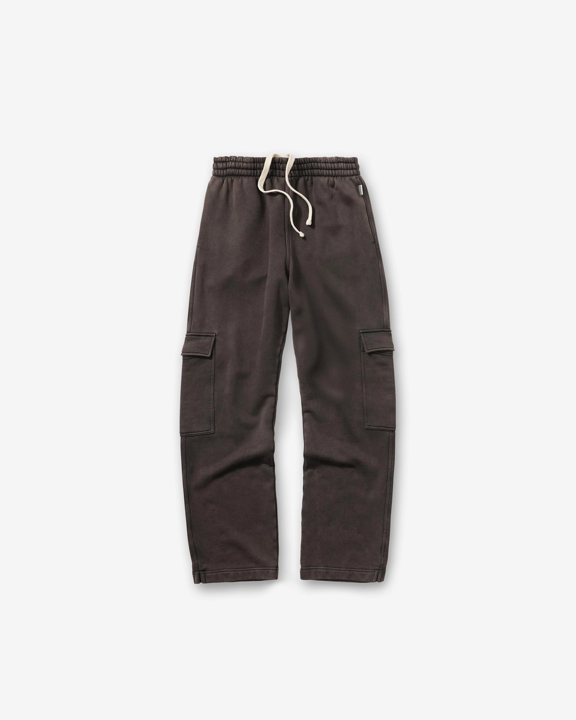 Initial Cargo Sweatpants - Coffee Eco Friendly Fabric Essential Wearable