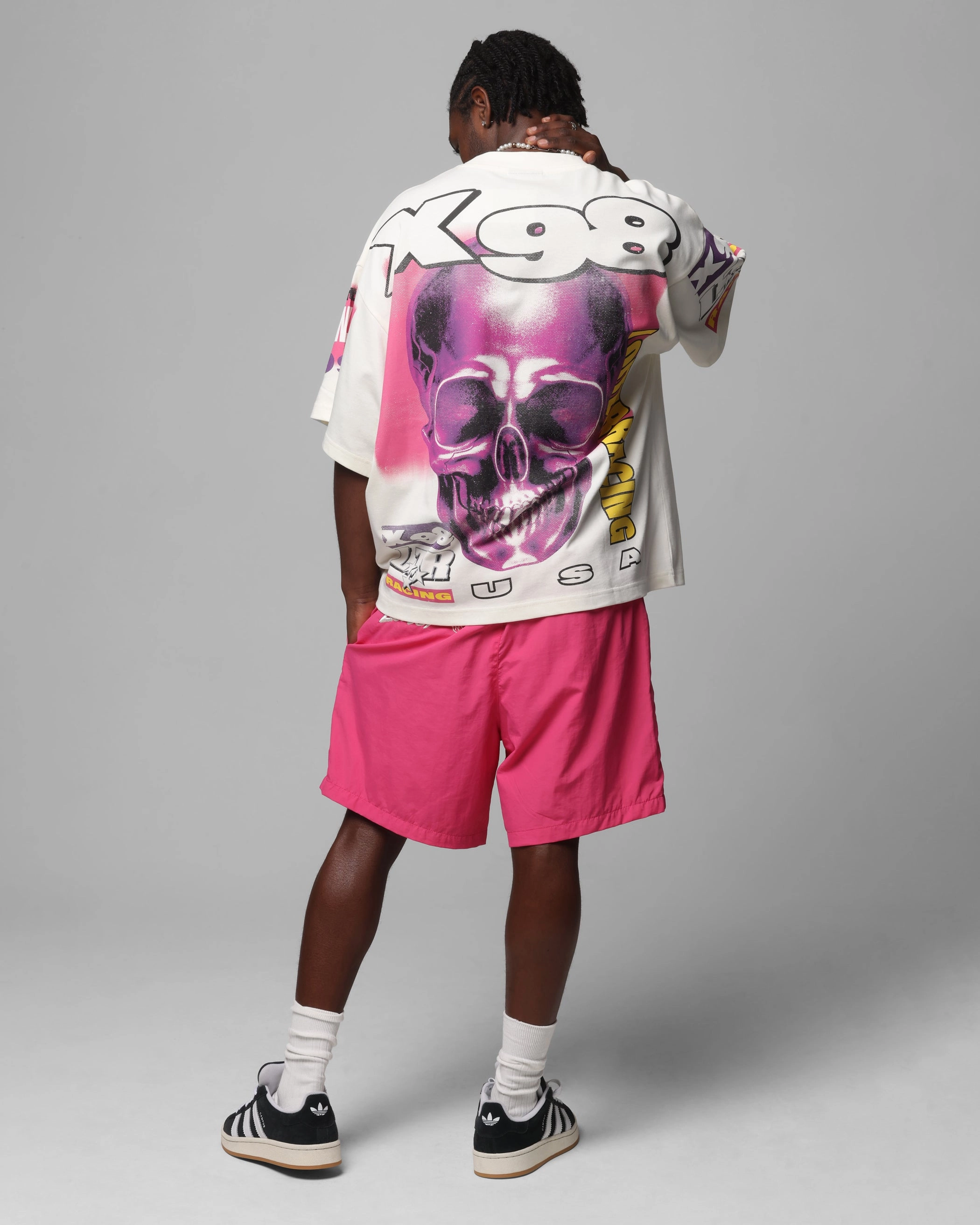 Fashion Blouse Thermal Insulation Layer Loiter Racer Box T-Shirt Off White