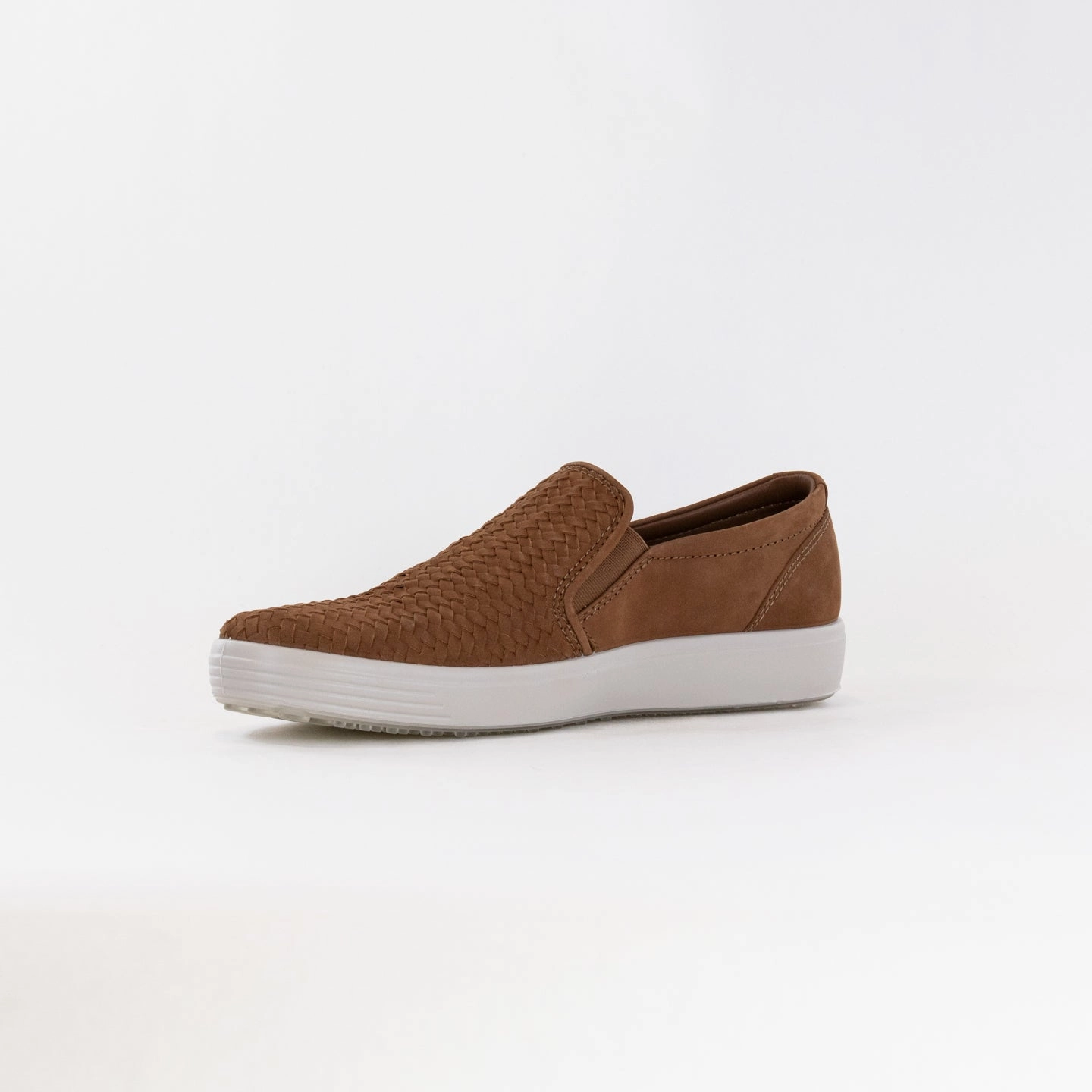 All Day Slip Lightweight Shoes ECCO Men's Soft 7 Woven Slip-On (Men's) - Camel