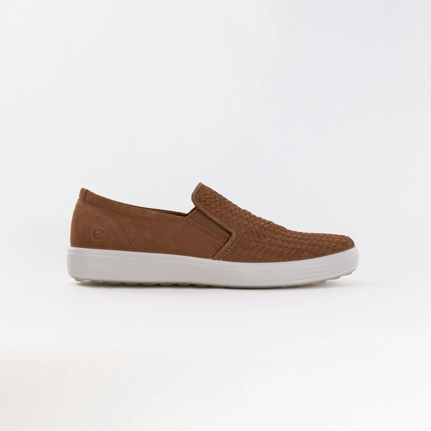 ECCO Men's Soft 7 Woven Slip-On (Men's) - Camel On The Go Quick Move Fit