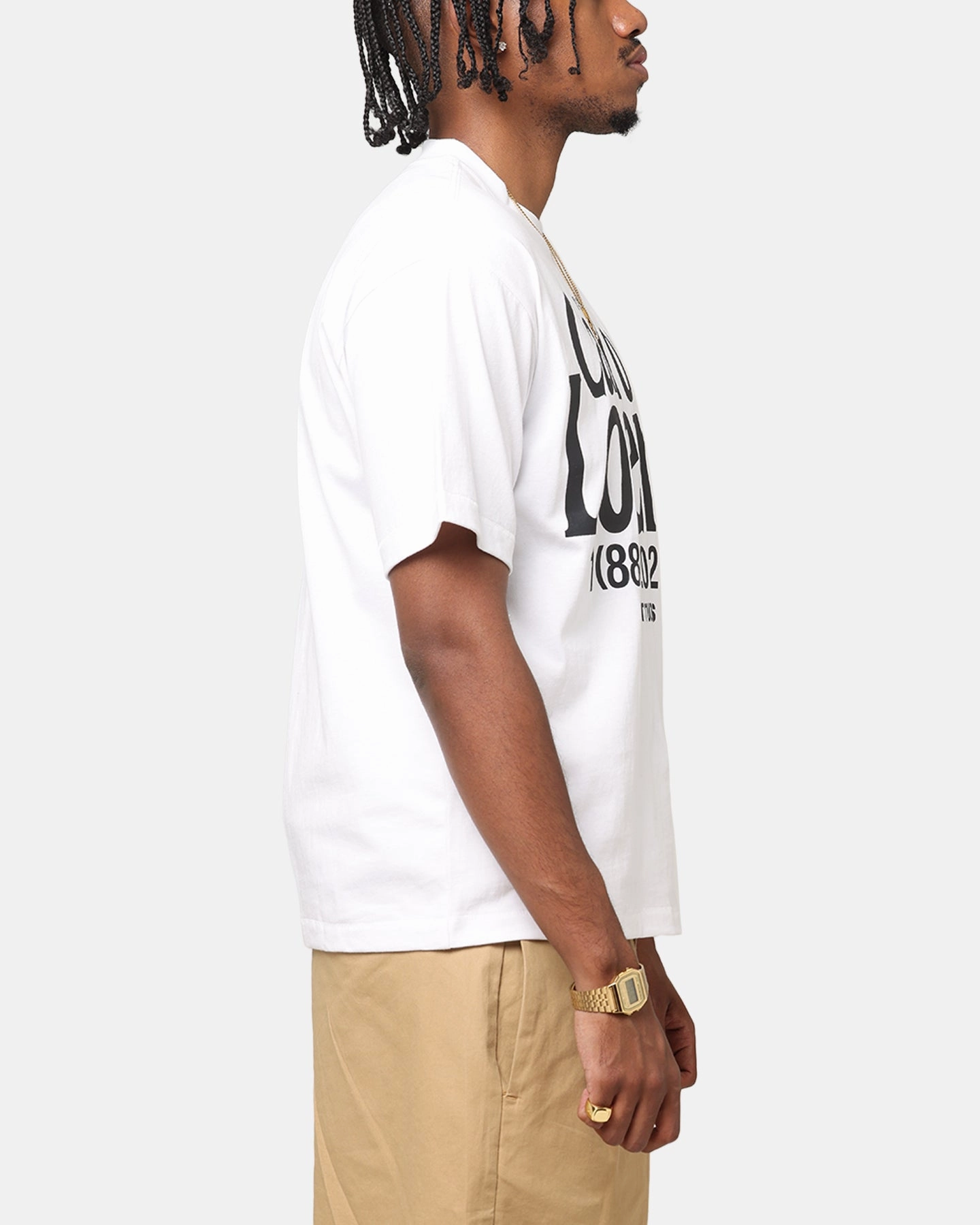 Market Call Your Lover T-Shirt White Cozy Sweater Abrasion Resistant Fabric