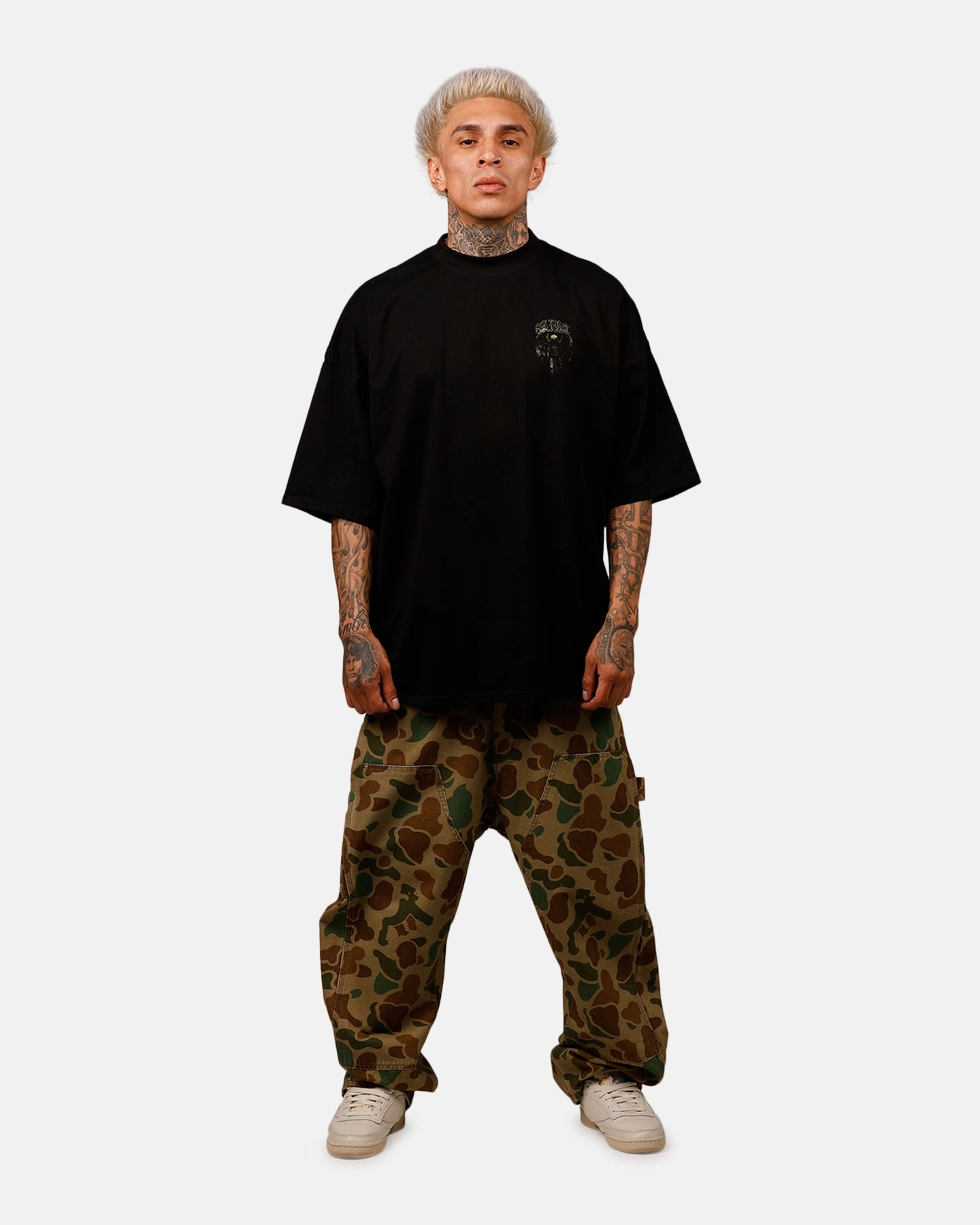 ButterSoftTexture All Season Wear Fabric Saint Morta Baptista Mock Neck T-Shirt Black