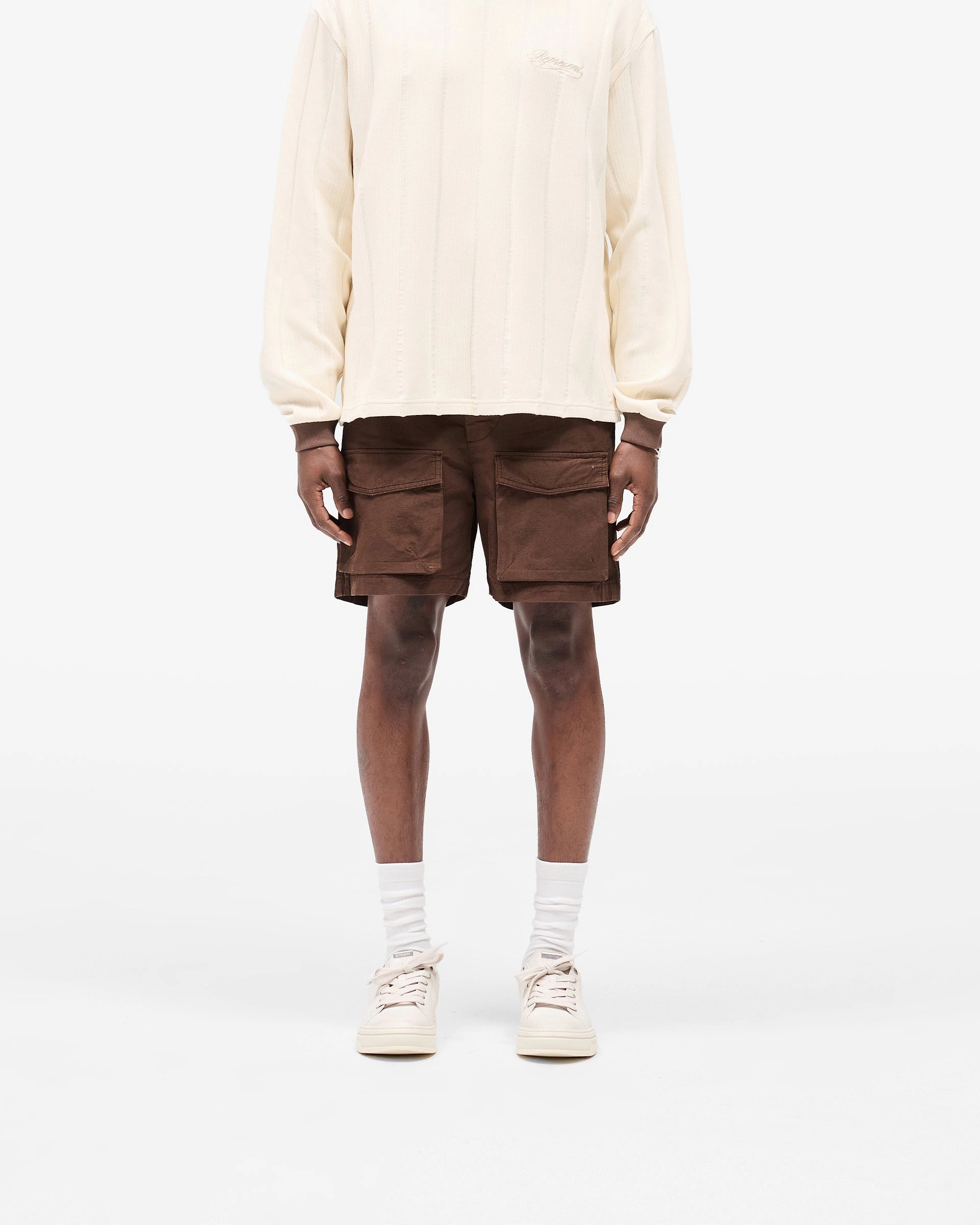 Zero Chafe Construction Front Pocket Cargo Short - Tobacco