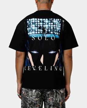 Goat Crew X Solo Leveling Jin Woo T-Shirt Black FoamReinforcedCollar
