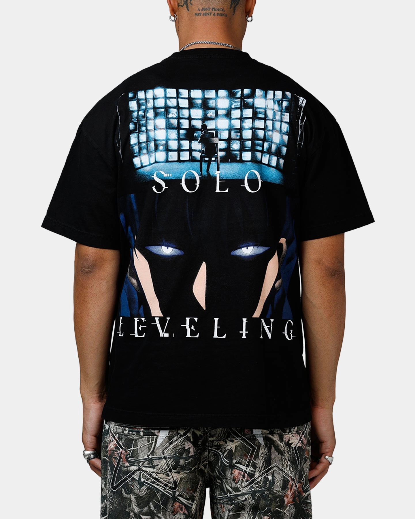 Goat Crew X Solo Leveling Jin Woo T-Shirt Black FoamReinforcedCollar