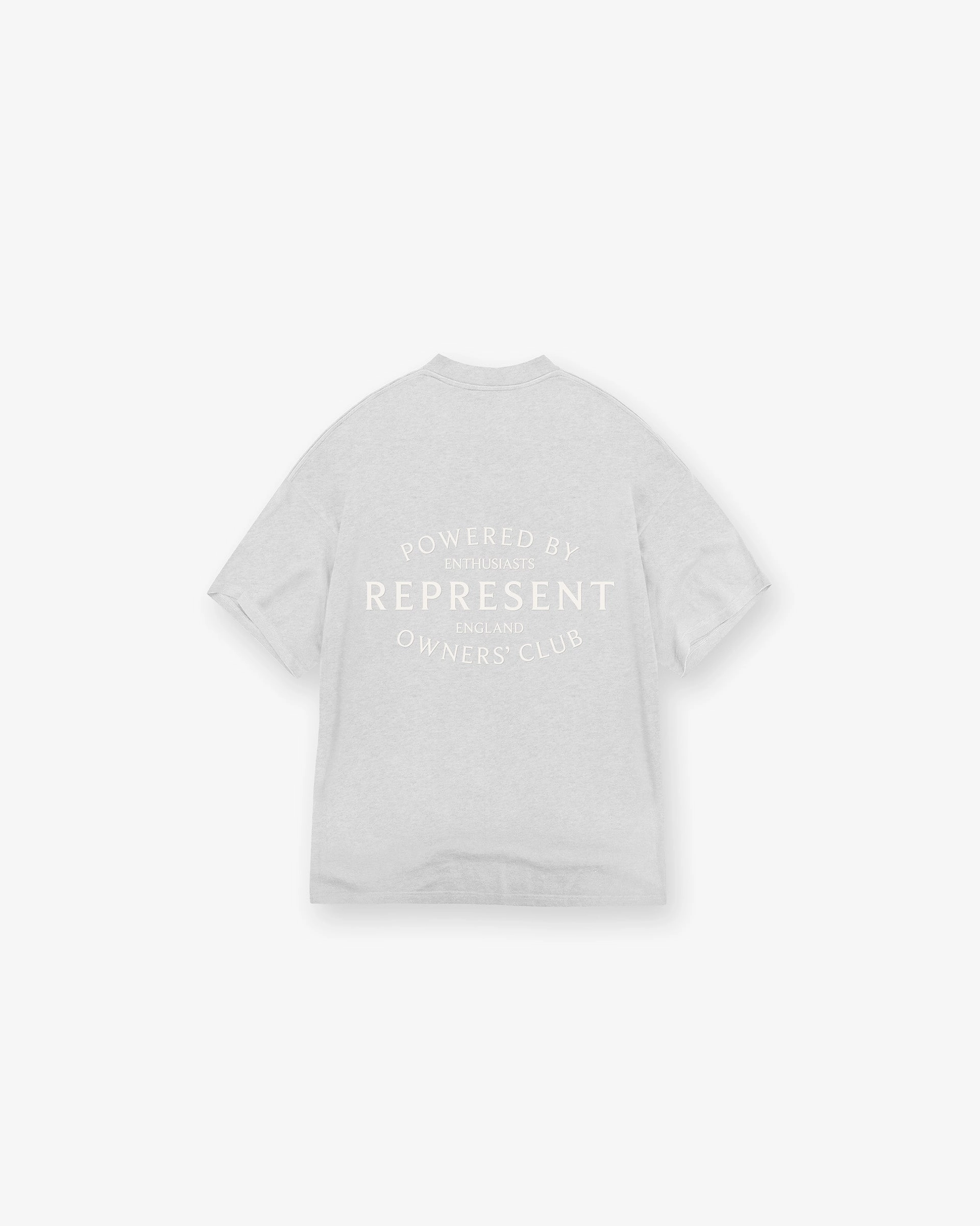 Breathable Fit Design Represent Owners Club Stamp T-Shirt - Ash Grey