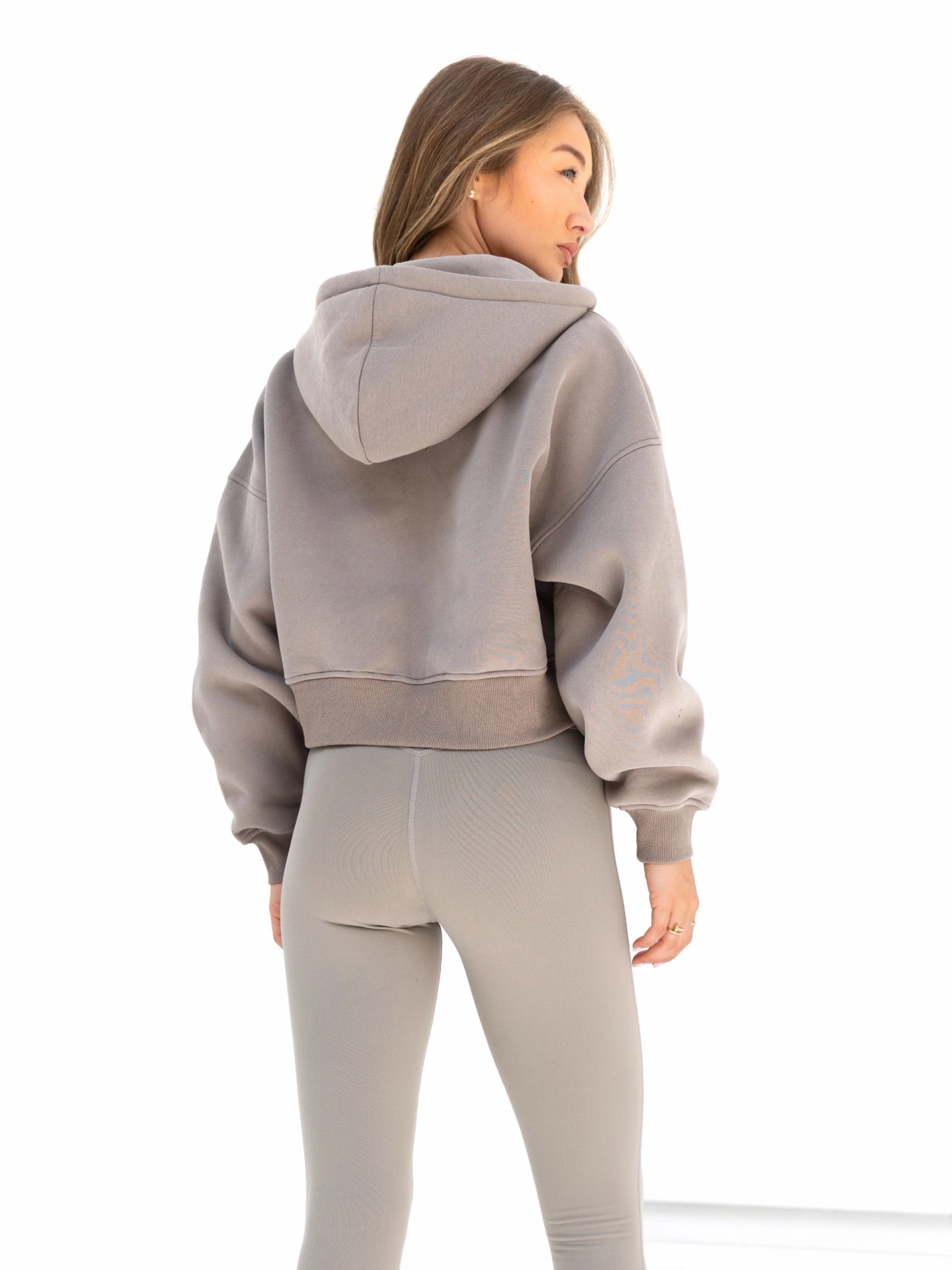 Blakely Full Zip Hoodie - Neutral Grey Beaver like Sport Layer