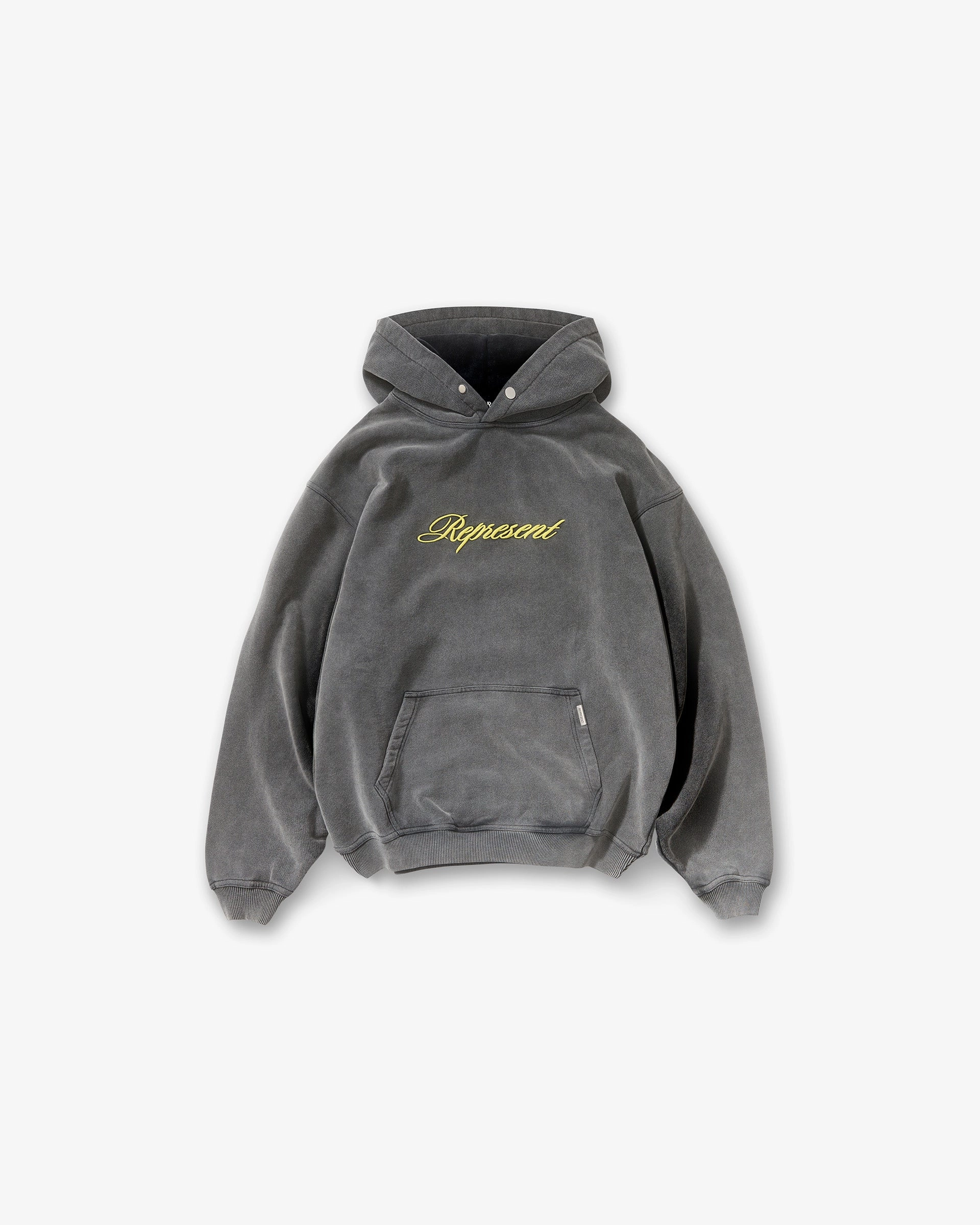 Script Logo Hoodie - Vintage Grey Gender Neutral Active Lifestyle