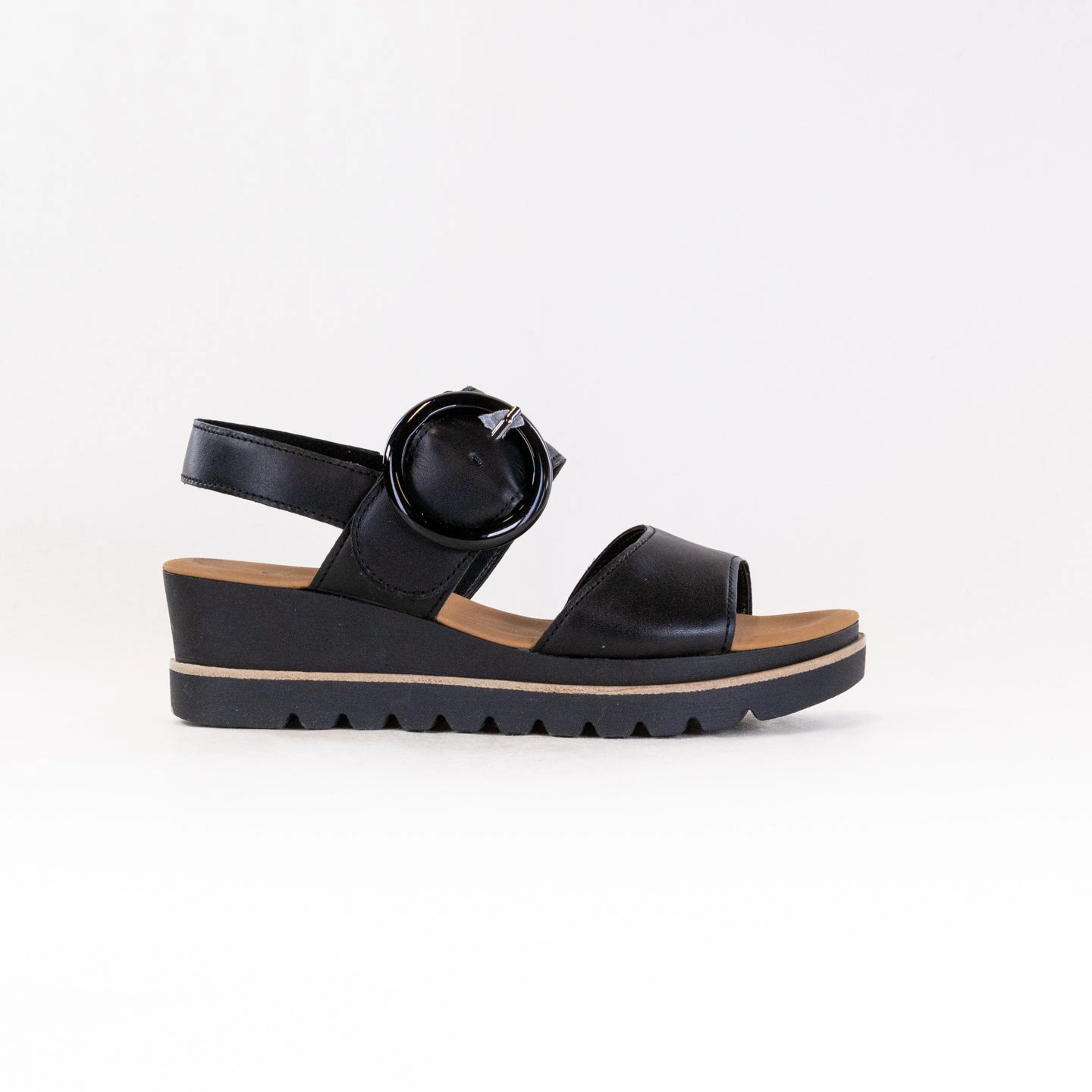 Gabor 64.645 Sandal (Women's) - Schwarz Adaptive Contour Support Skin Breath