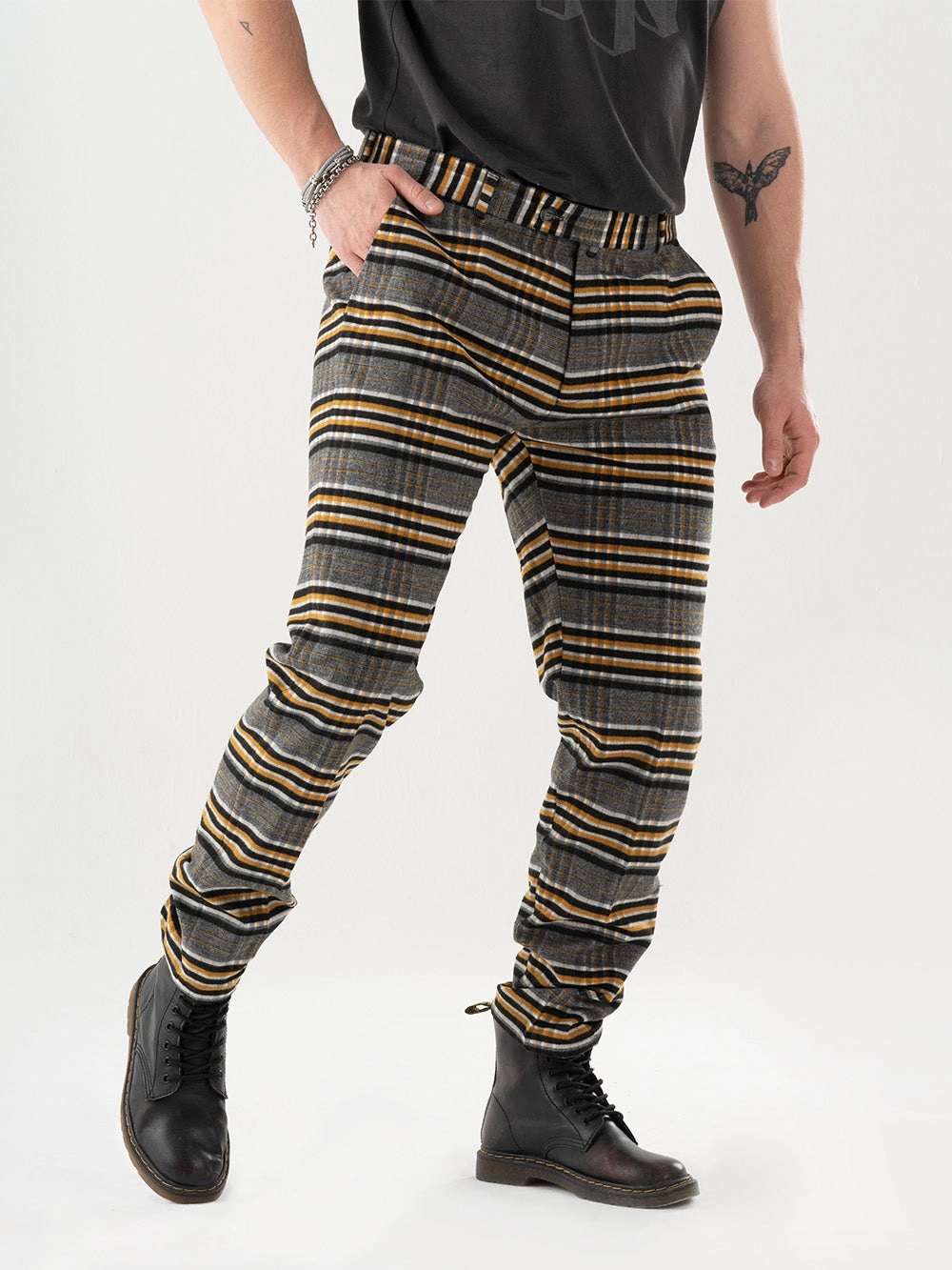 GAMOR PANTS High-rise waist