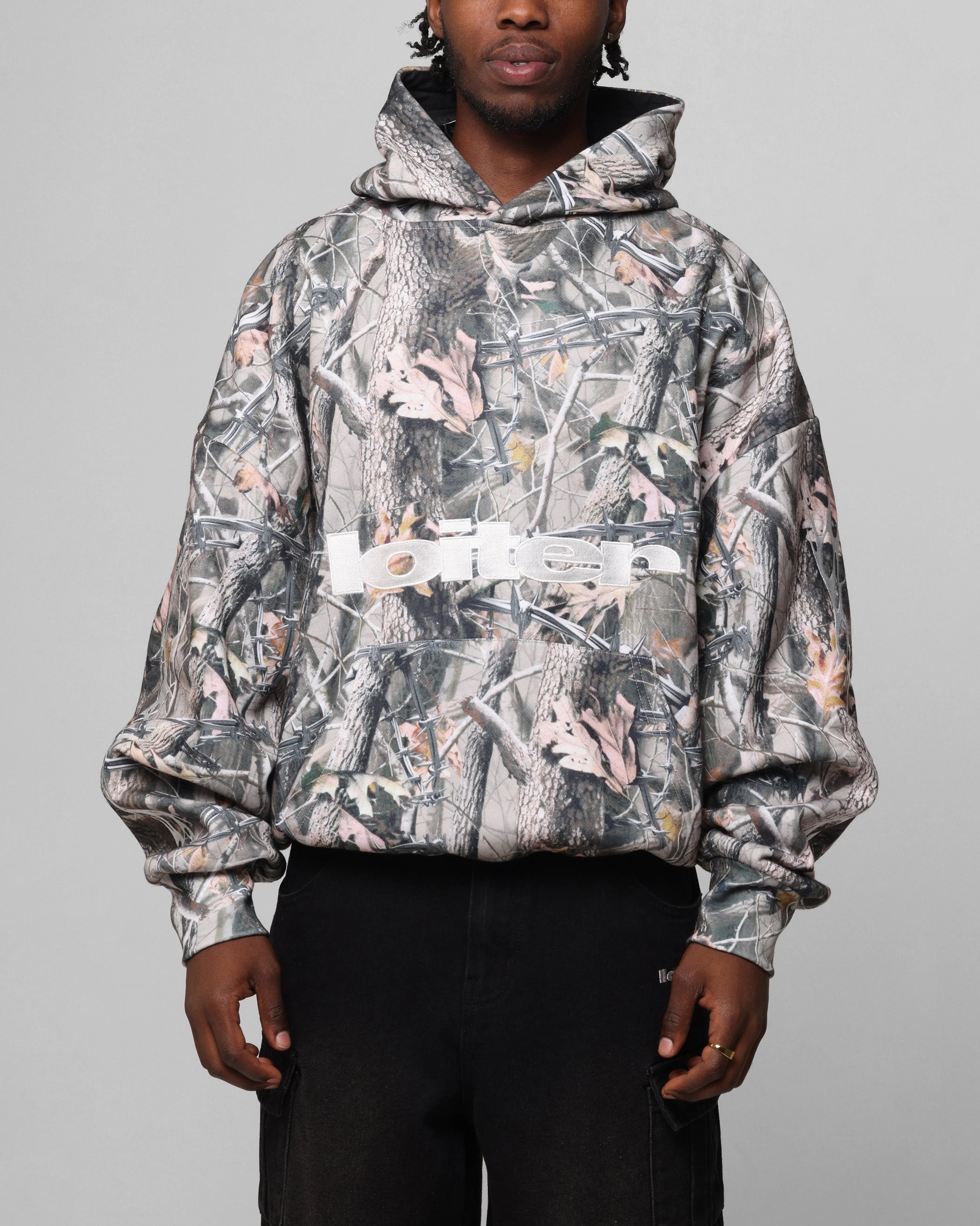 Loiter Soho Hoodie Real Tree Camo Reinforced Hem Stitching Summer Wardrobe