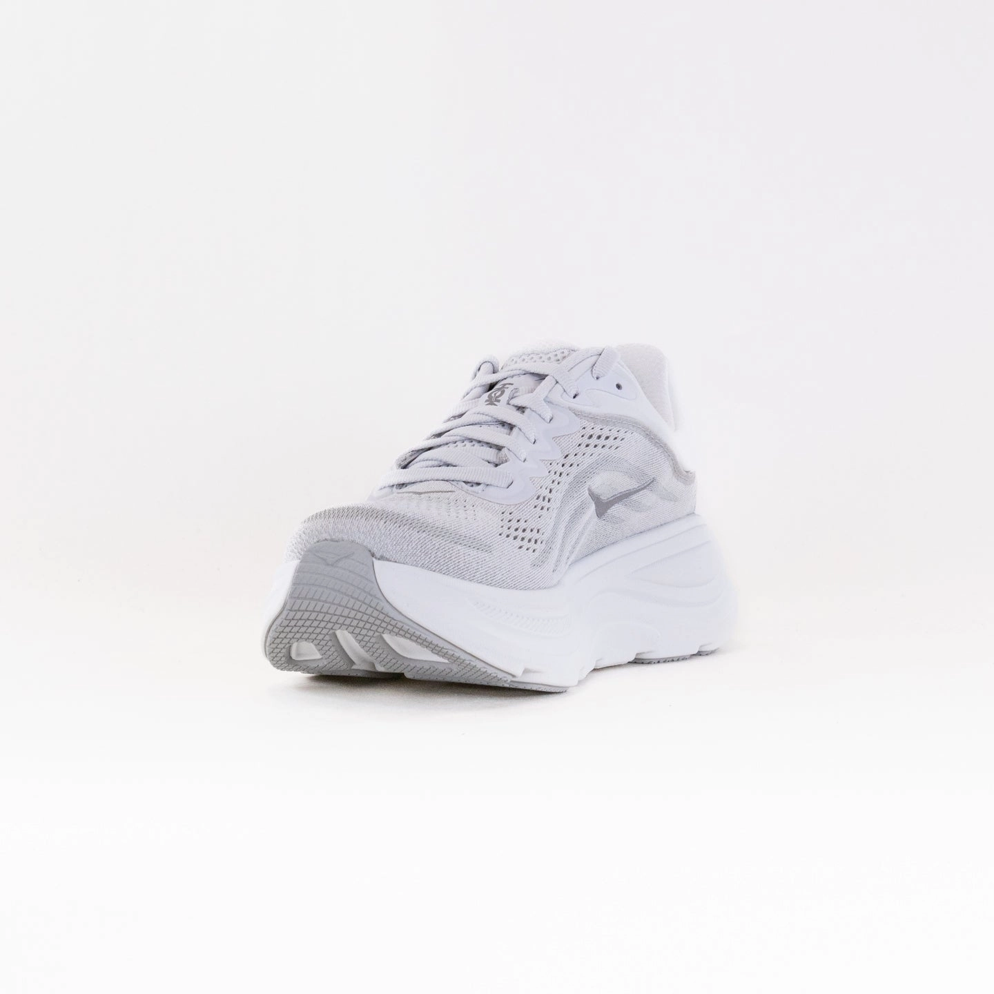 Hoka Bondi 9 Extra Wide (Women's) - Stardust/Silver running shoes for marathons