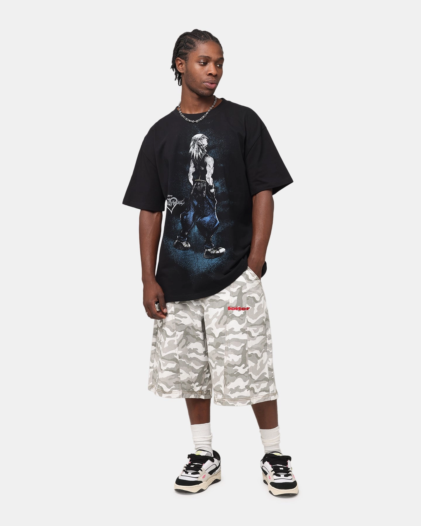 Goat Crew Disney Kingdom Hearts Riku Heavyweight T-Shirt Black BreathableMesh AthleticInspired