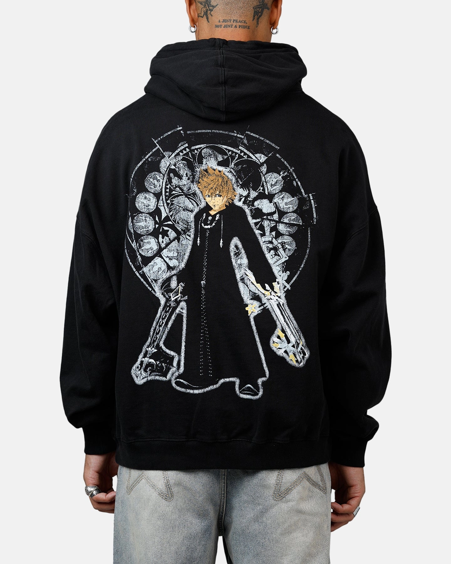 Cozy Sweater Goat Crew Disney Kingdom Hearts Roxas Premium Hoodie Black