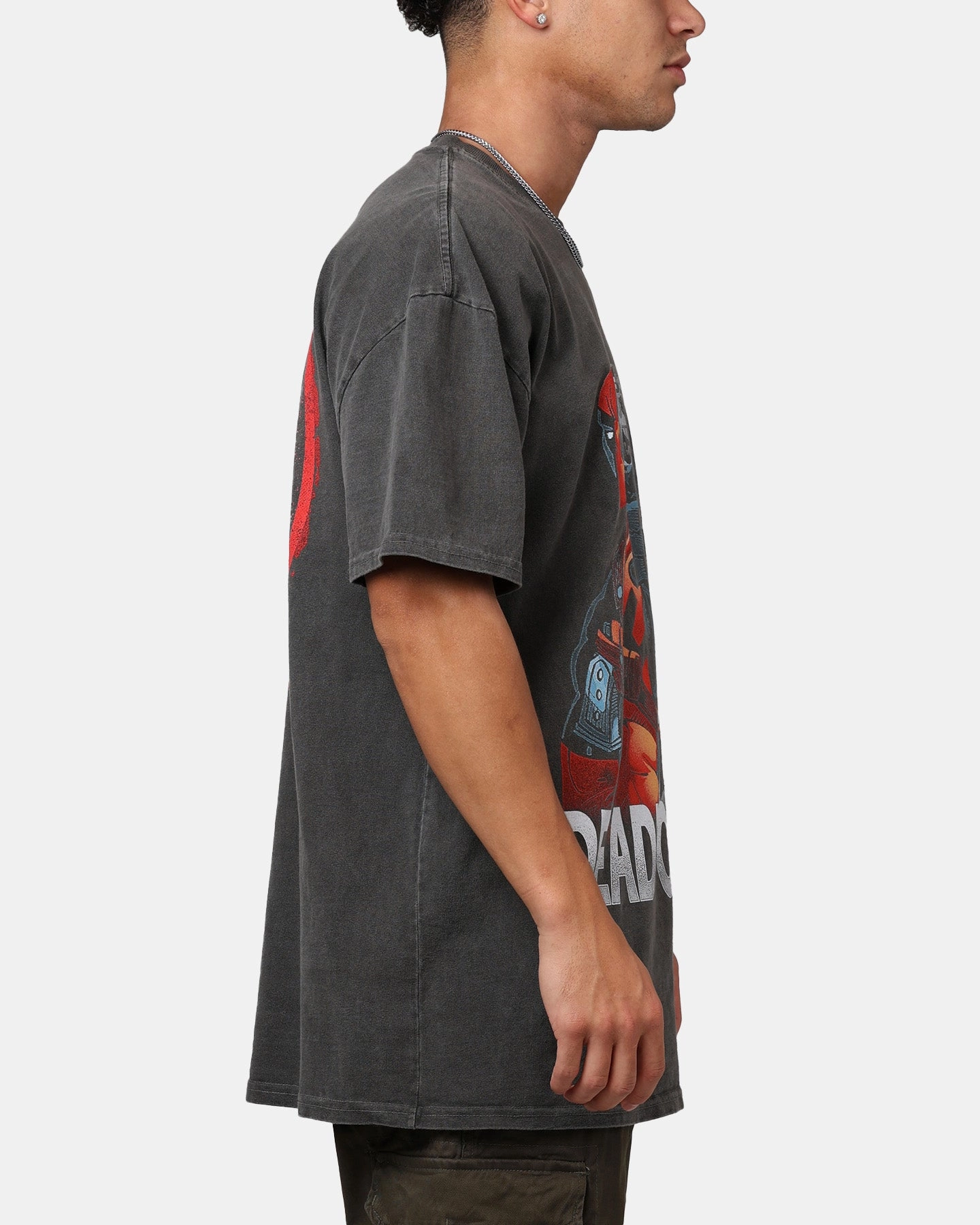 Eco friendly materials Goat Crew Marvel Deadpool Comic Heavyweight T-Shirt Black Wash