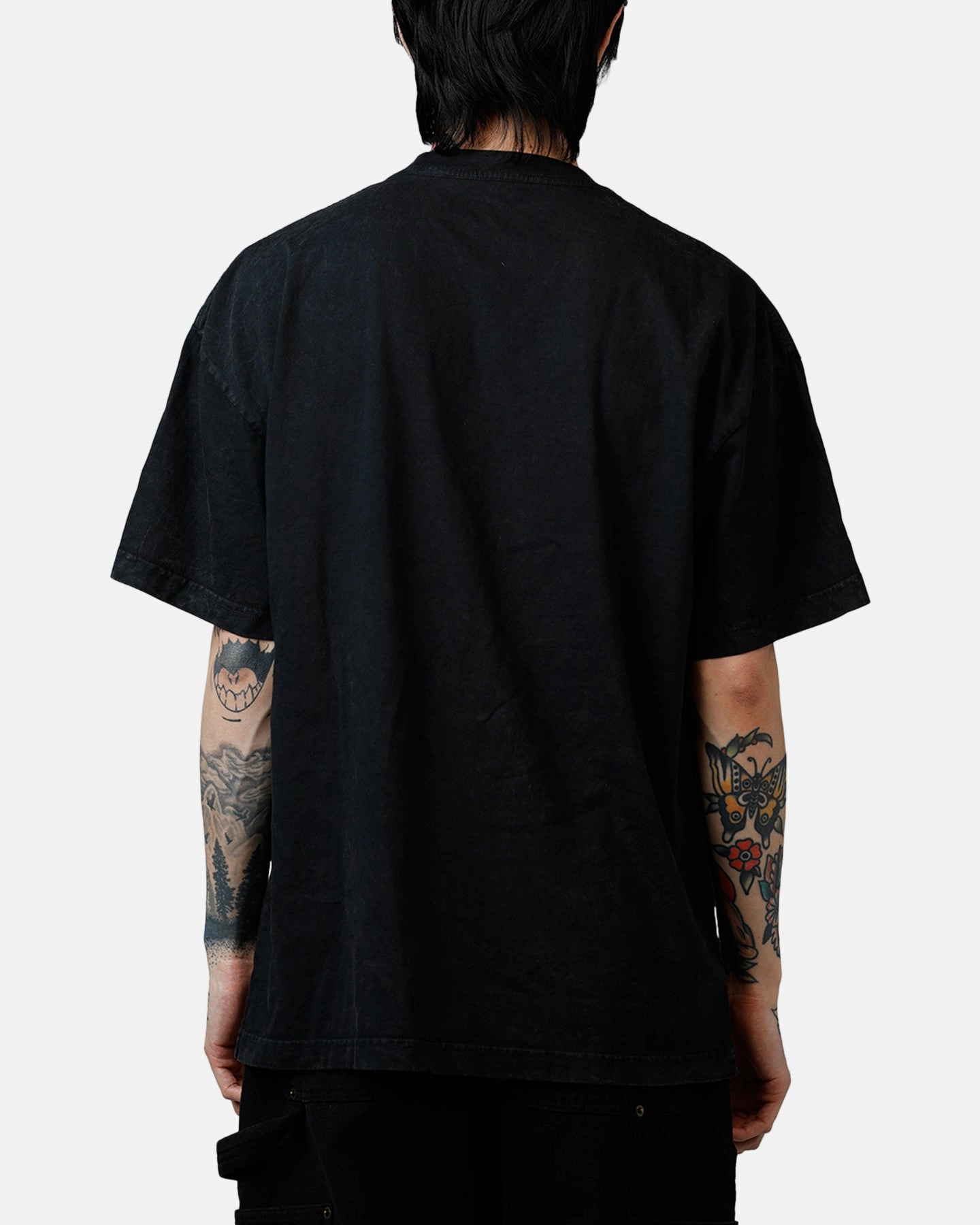 Goat Crew Star Wars Darth Maul Airbrush T-Shirt Black Acidwash MeshLining Simple Shirt