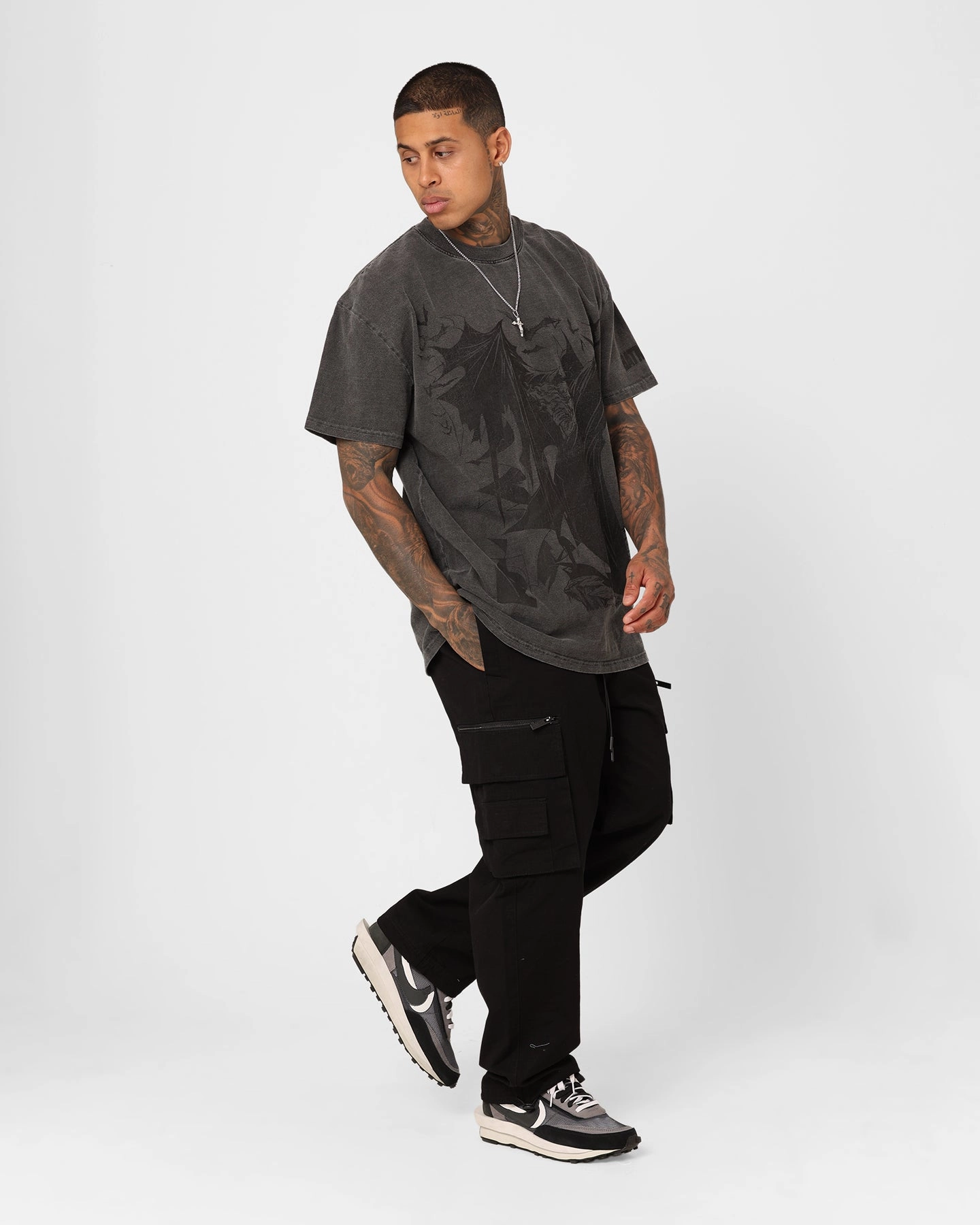 FrictionResistant Fabric Goat Crew X DC Batman Issue #423 Noir Heavyweight Vintage T-Shirt Black Wash