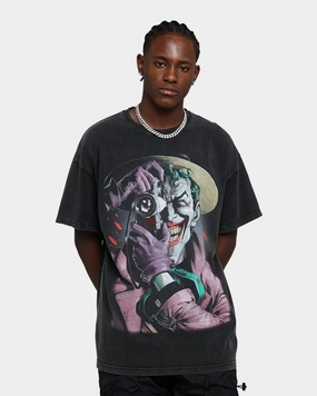 Goat Crew X DC Batman The Killing Joke  Vintage T-Shirt Black Wash Thermal Regulation System Slim Fit Shirt
