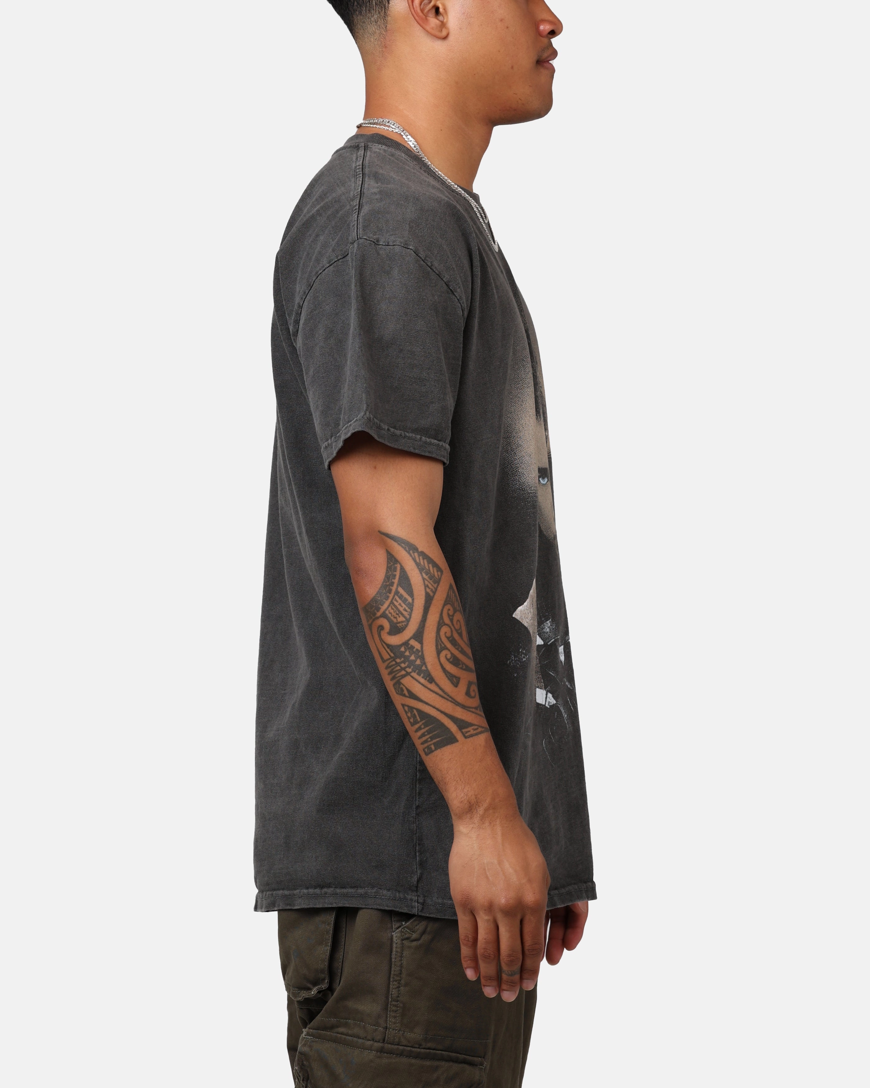 Goat Crew X Dune Chani Heavyweight T-Shirt Black Wash Roll Up Sleeve System