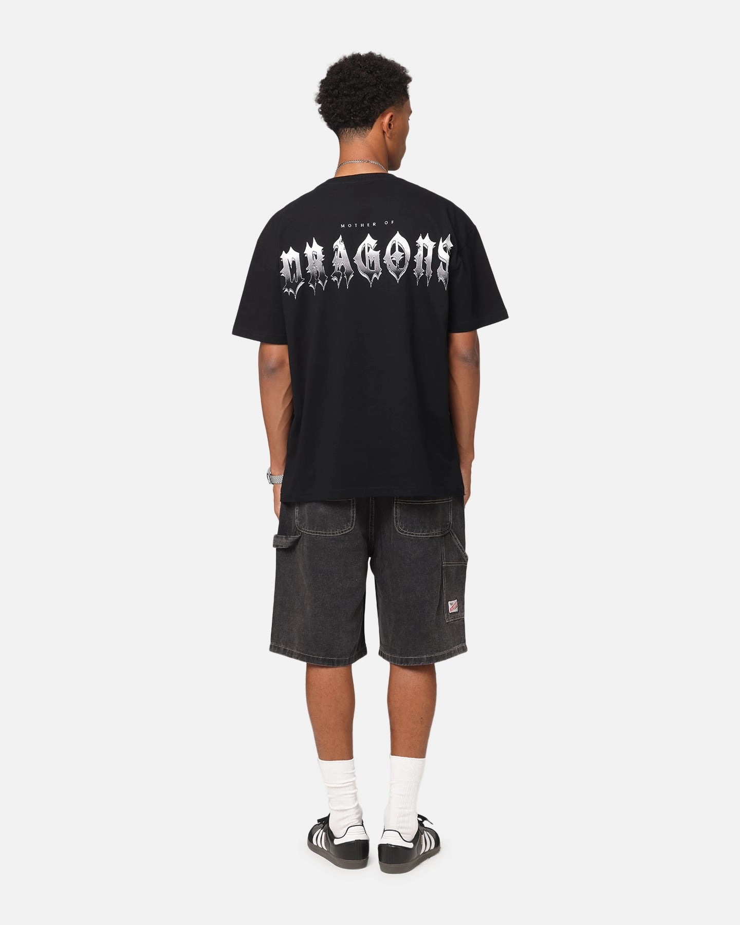 Goat Crew X Game Of Thrones Mother Of Dragons Vintage T-Shirt Black Acidwash Wrinkle Free Weave