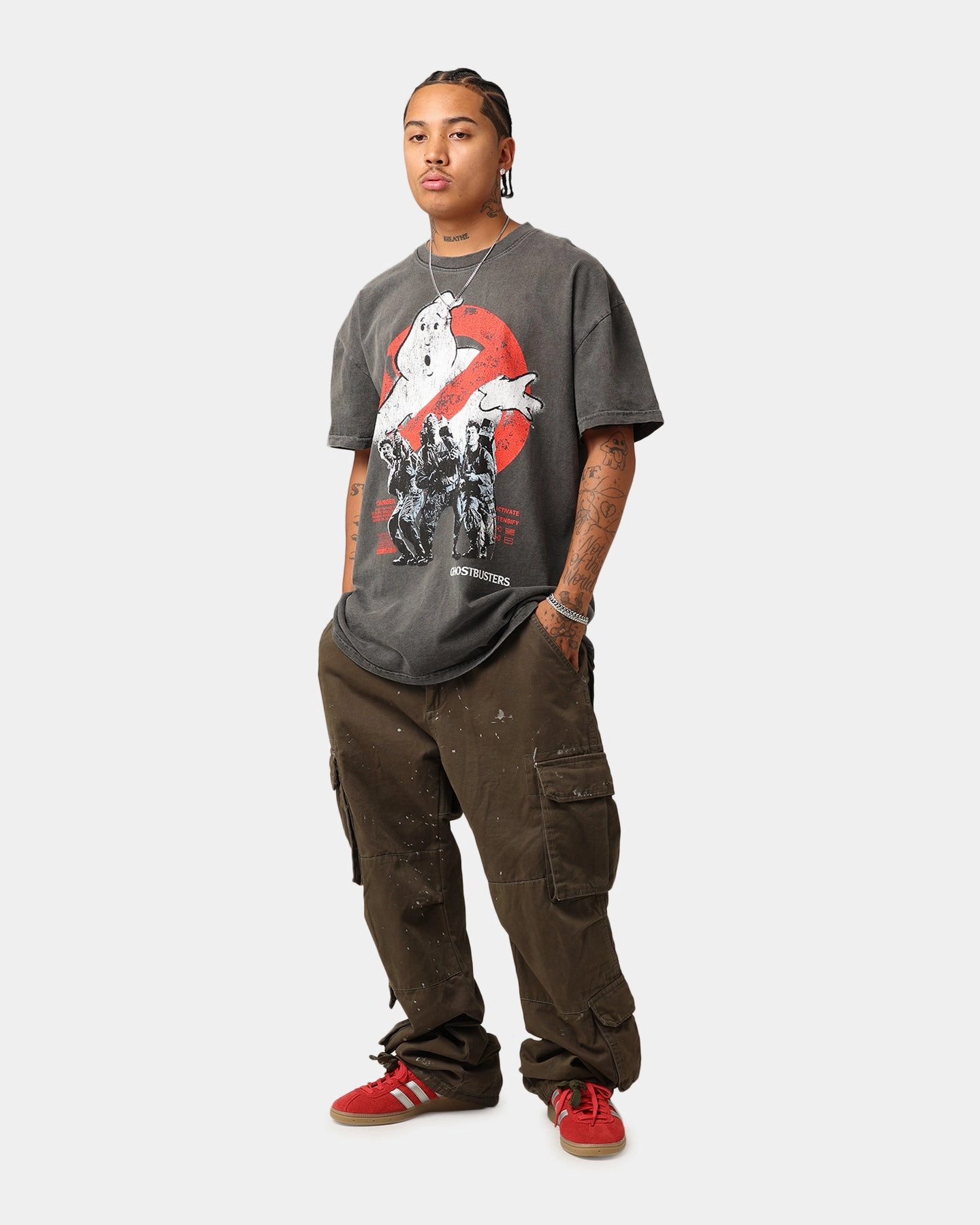 Goat Crew X Ghostbusters Heavyweight T-Shirt Black Wash EcoFriendlyDye