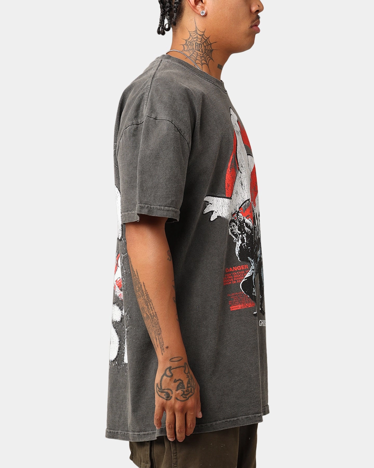 Goat Crew X Ghostbusters Heavyweight T-Shirt Black Wash ComfortStretch Stretch Knit Fabric