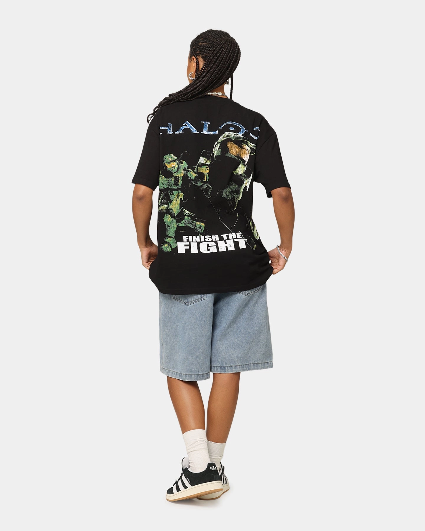 Goat Crew X Halo Big Head Heavyweight T-Shirt Black BreathableMoistureBarrier