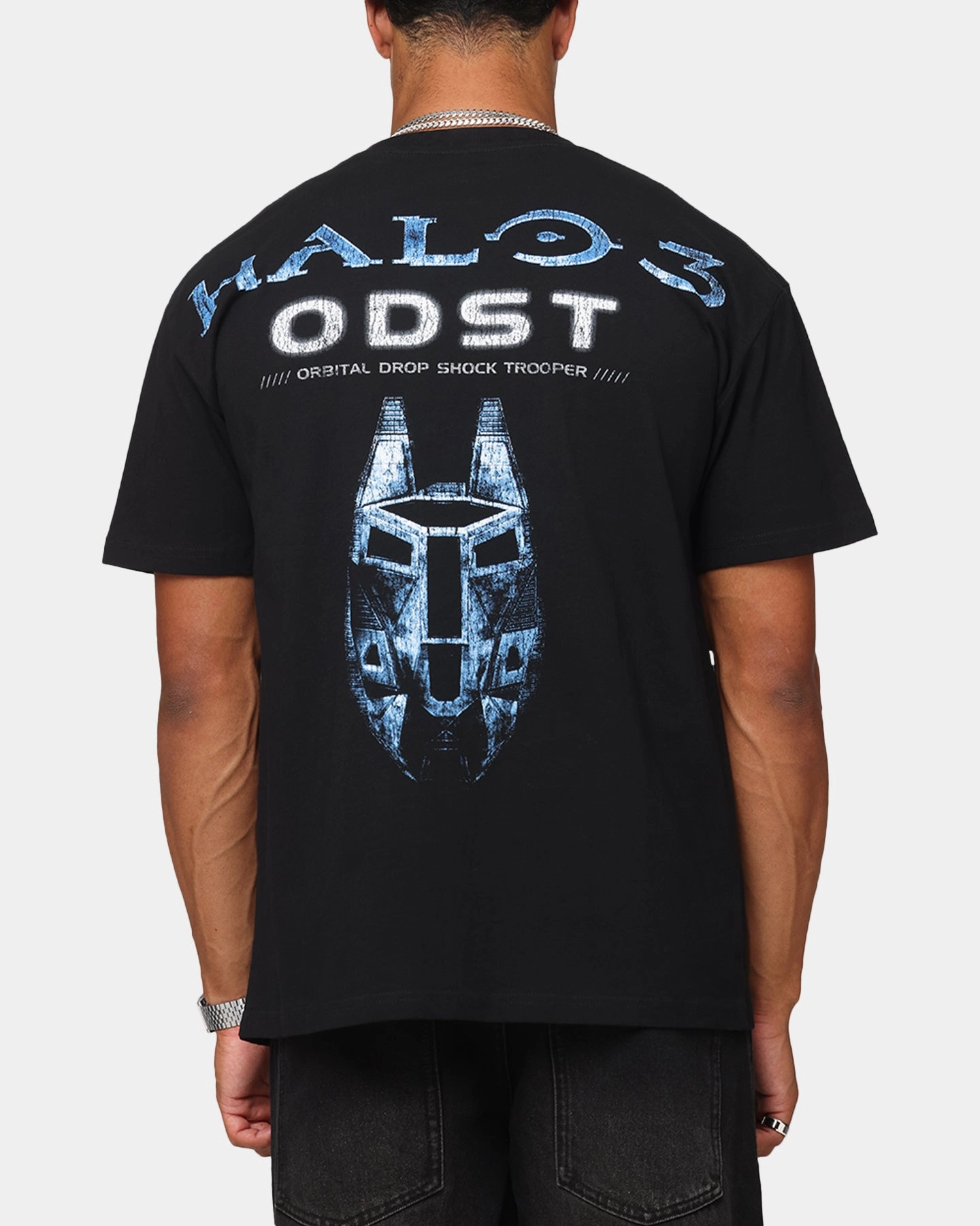 SlimFitAdaptation UVProtection Coating Goat Crew X Halo Halo ODST Heavyweight T-Shirt Black