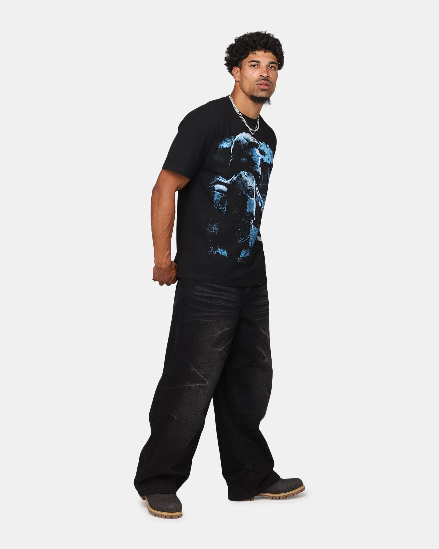 High Collar Option Lightweight Thermal Goat Crew X Halo Halo ODST Heavyweight T-Shirt Black