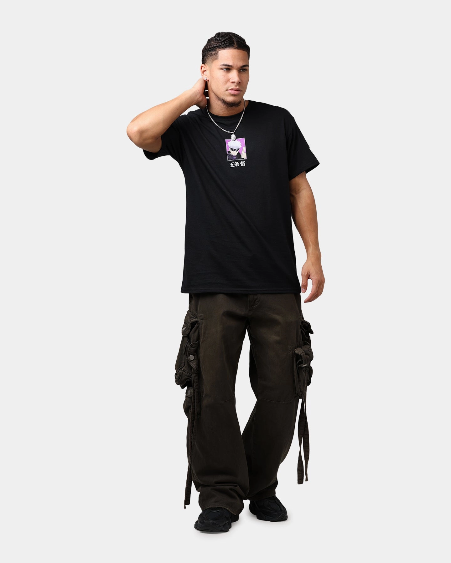 Goat Crew X  jujutsu kaisen Gojo T-Shirt Black RelaxedSilhouette Temperature Control Technology