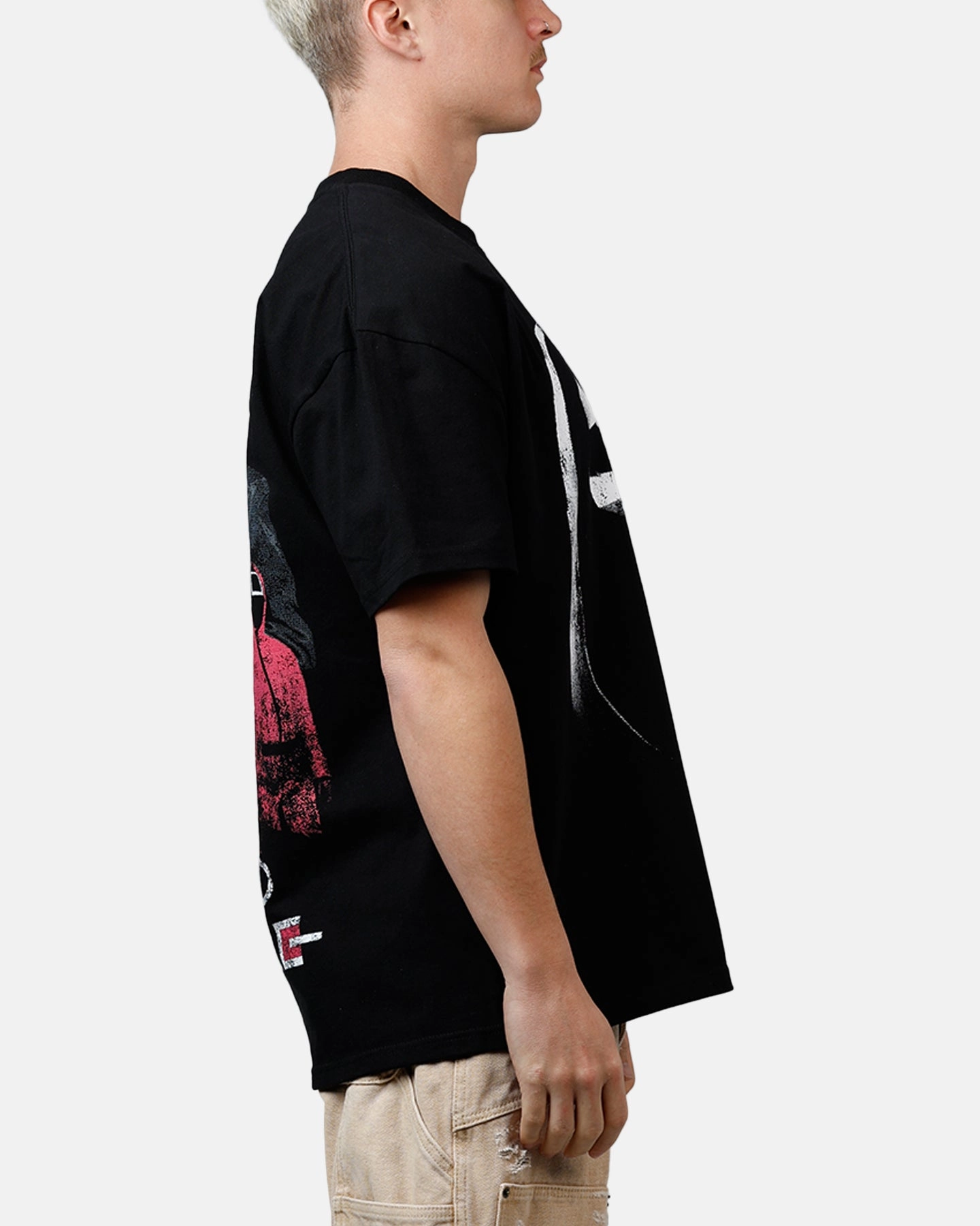 RelaxedFit EcoDyeProcess Goat Crew X Squid Game Front Man Heavyweight T-Shirt Black