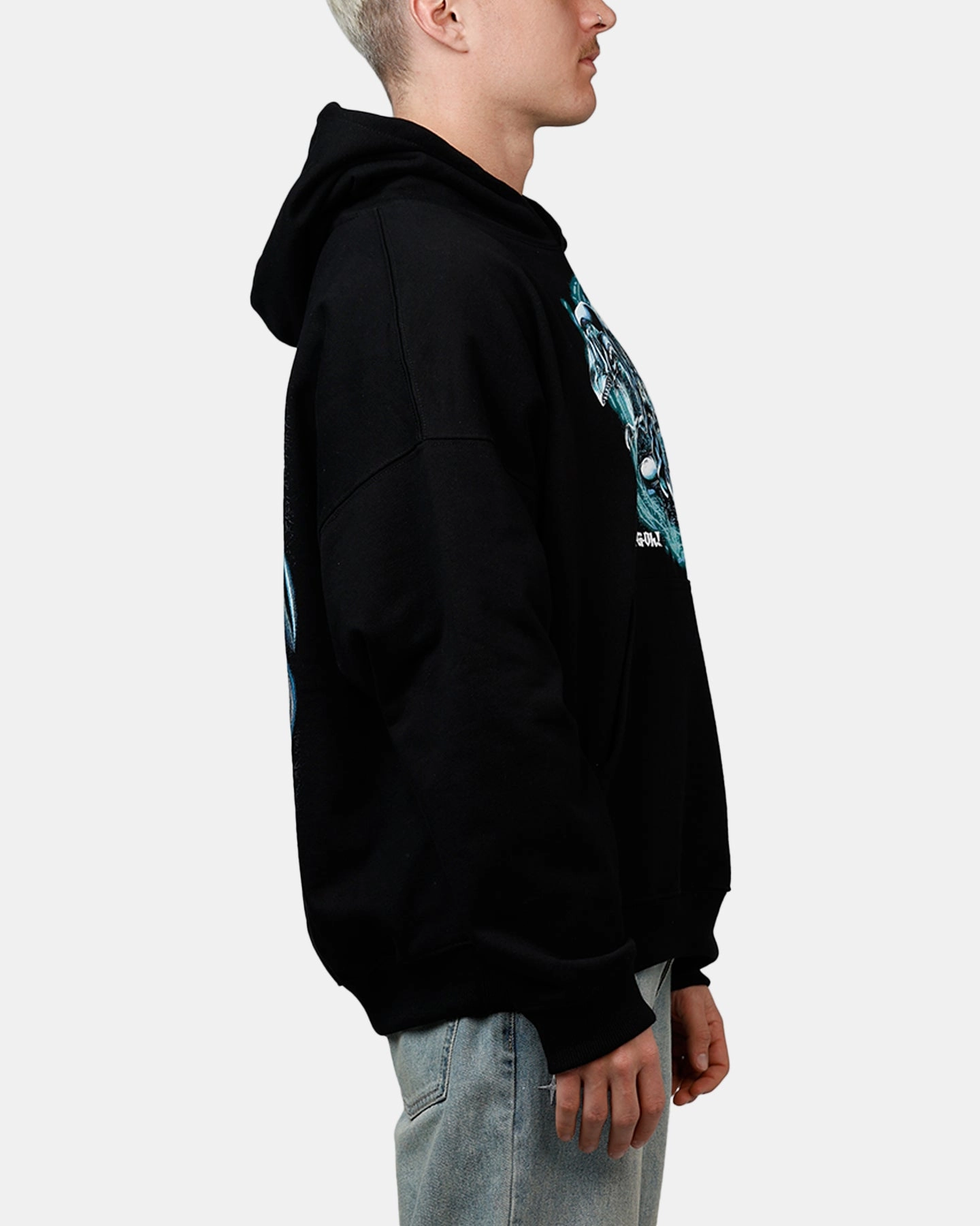 Casual Jacket Goat Crew X Yu-Gi-Oh! Blue Eyes White Dragon Premium Hoodie Black