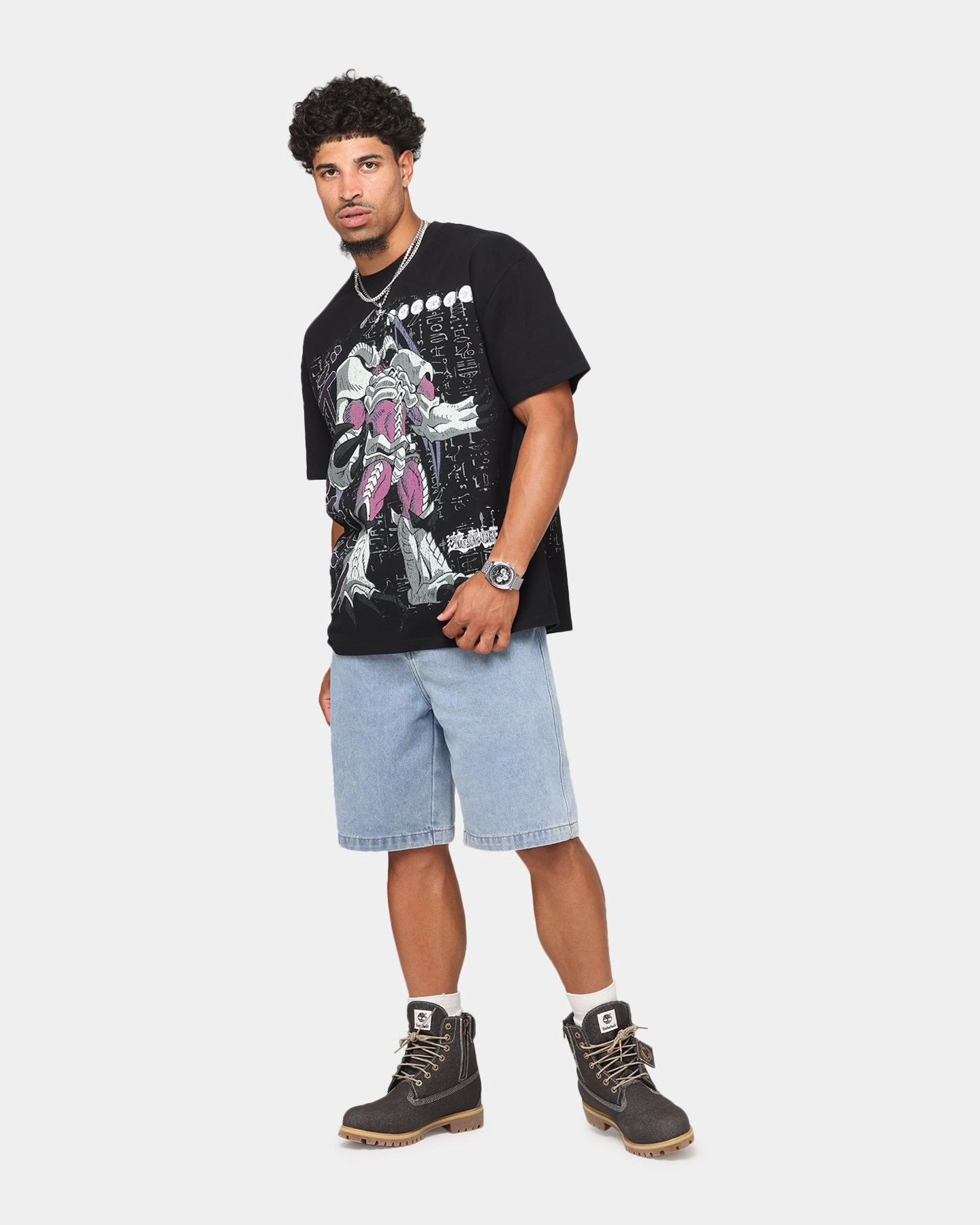 Goat Crew X Yu-Gi-Oh! Summon Skull Heavyweight T-Shirt Black FadeResistantTechnology AirflowVents