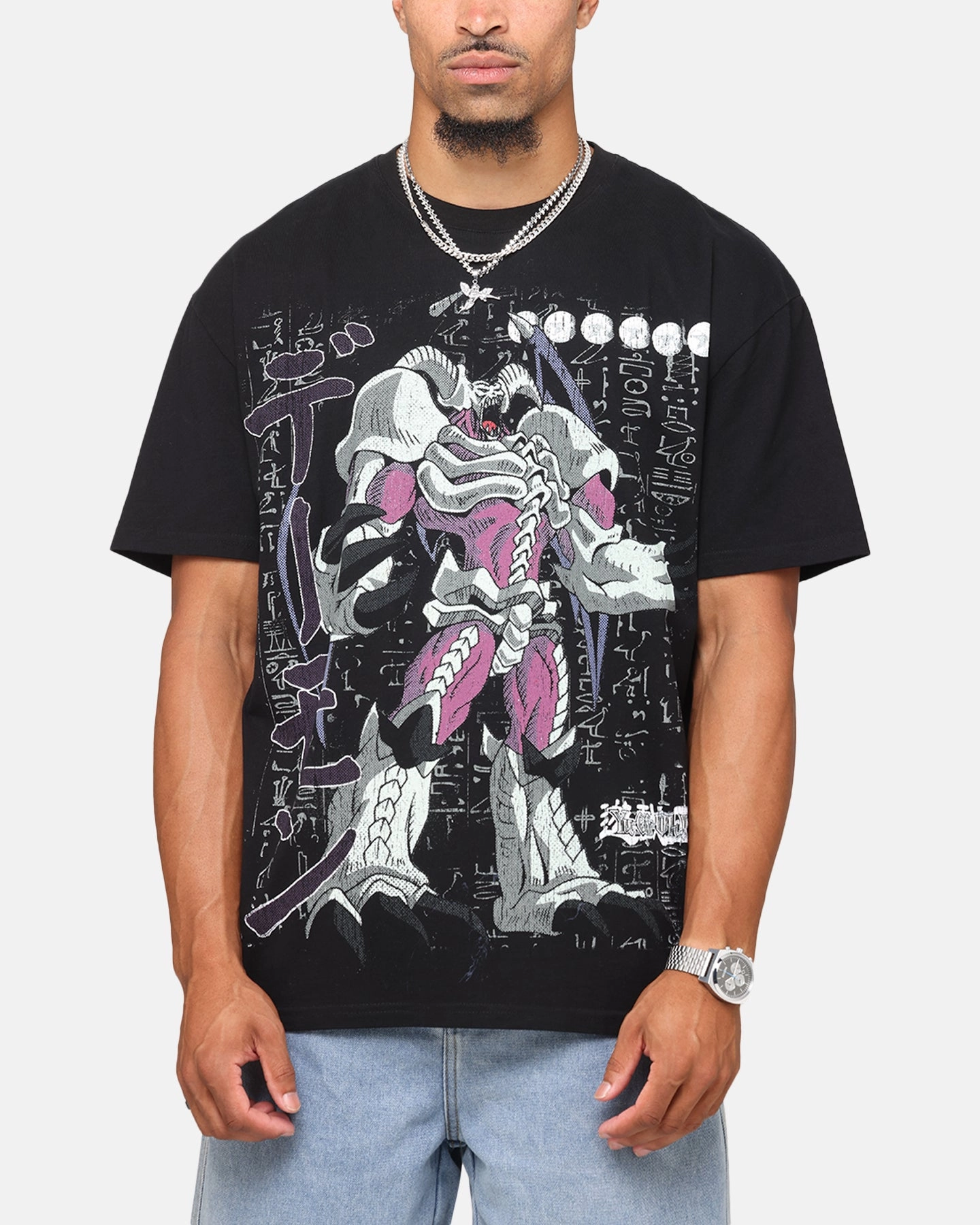 Goat Crew X Yu-Gi-Oh! Summon Skull Heavyweight T-Shirt Black ReflectiveAccents