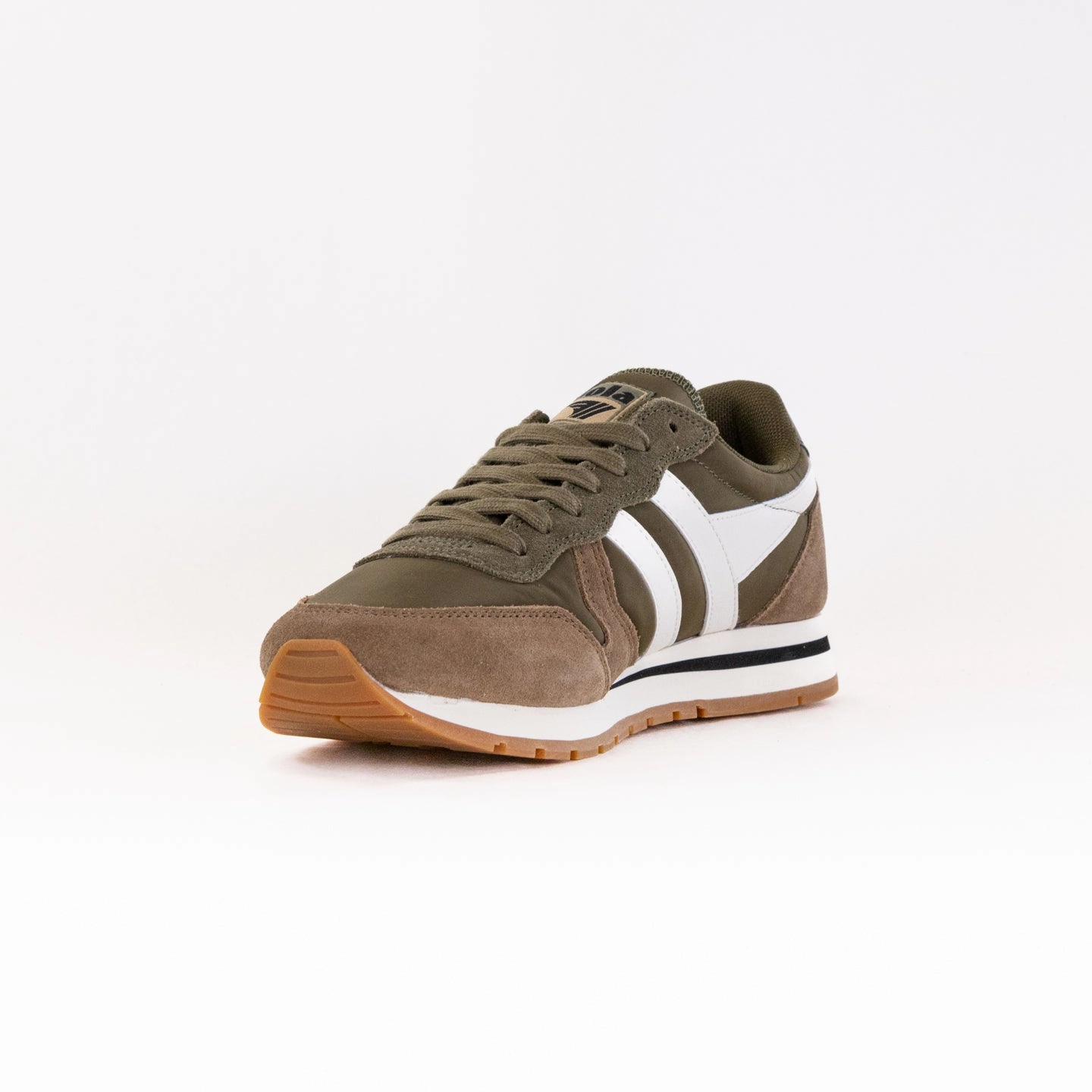 EnergyReturn Thermoregulating Insole Gola Classics Daytona Chute Sneaker (Men's) - Khaki/Tobacco/Off White