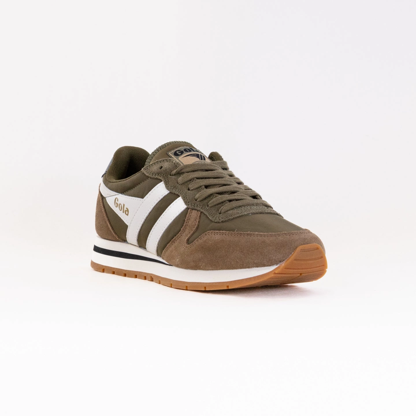 Gola Classics Daytona Chute Sneaker (Men's) - Khaki/Tobacco/Off White Stride Smoothing Plate