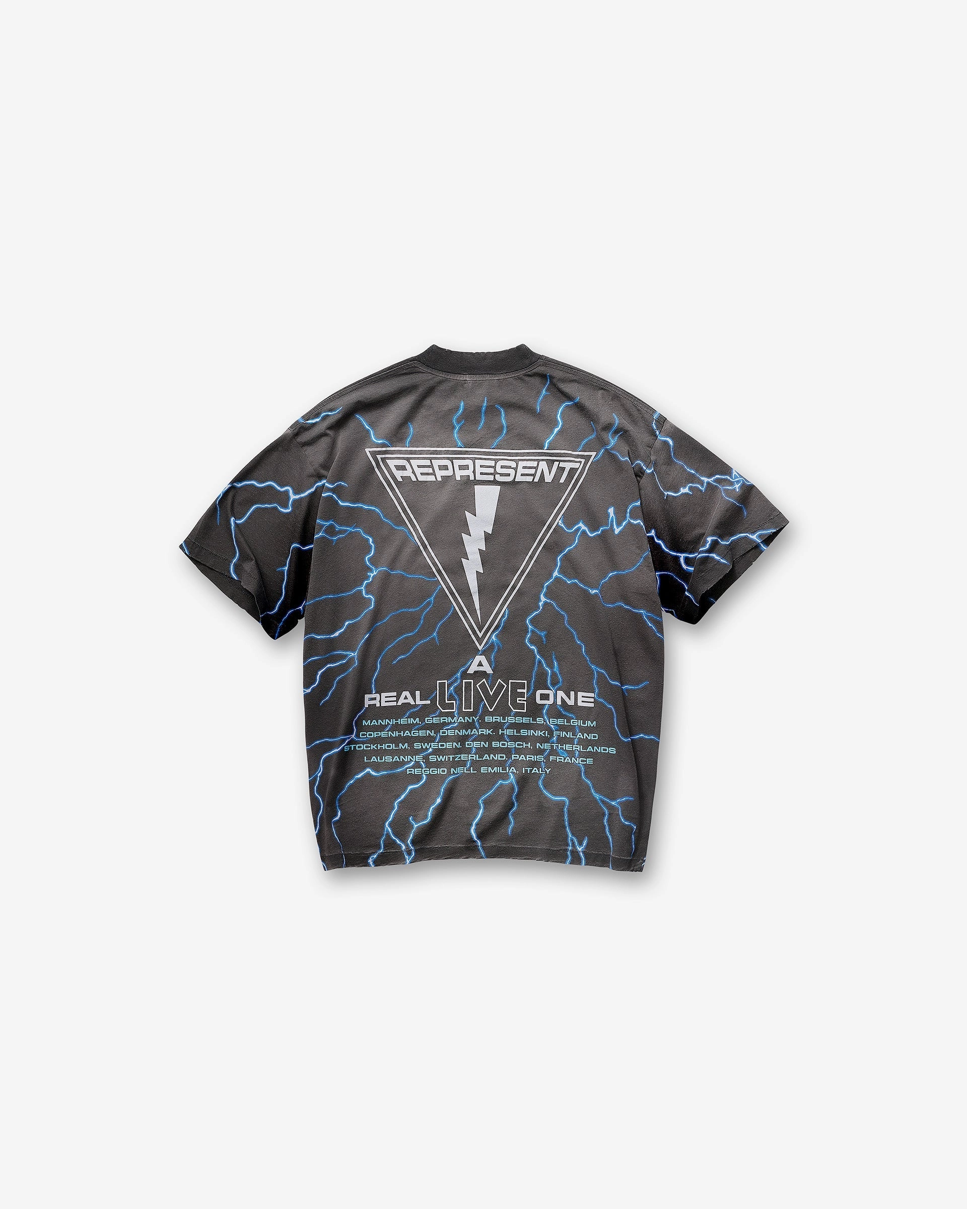 Represent X Iron Maiden A Real Live One T-Shirt - Stained Brown SlimFit