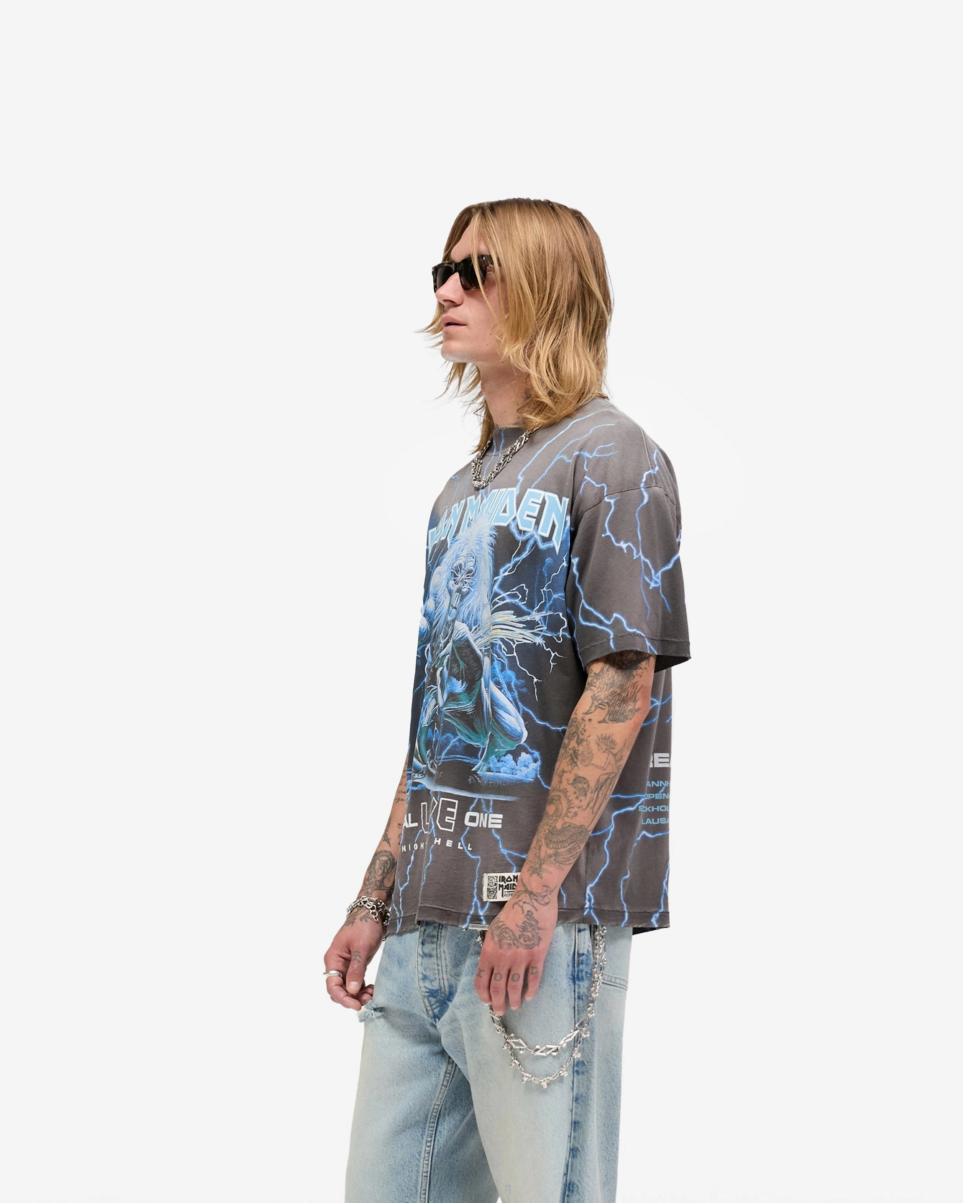 Represent X Iron Maiden A Real Live One T-Shirt - Stained Brown Bold colors sports performance