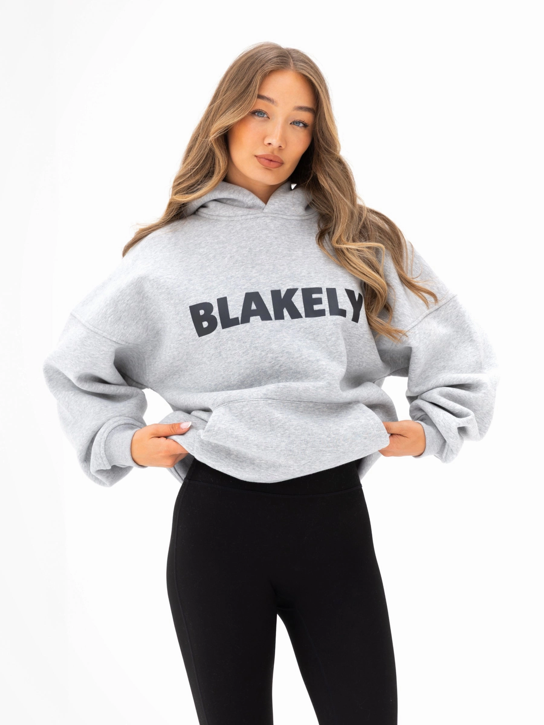 Comfort Flex Fit Studio Oversized Hoodie - Marl Grey