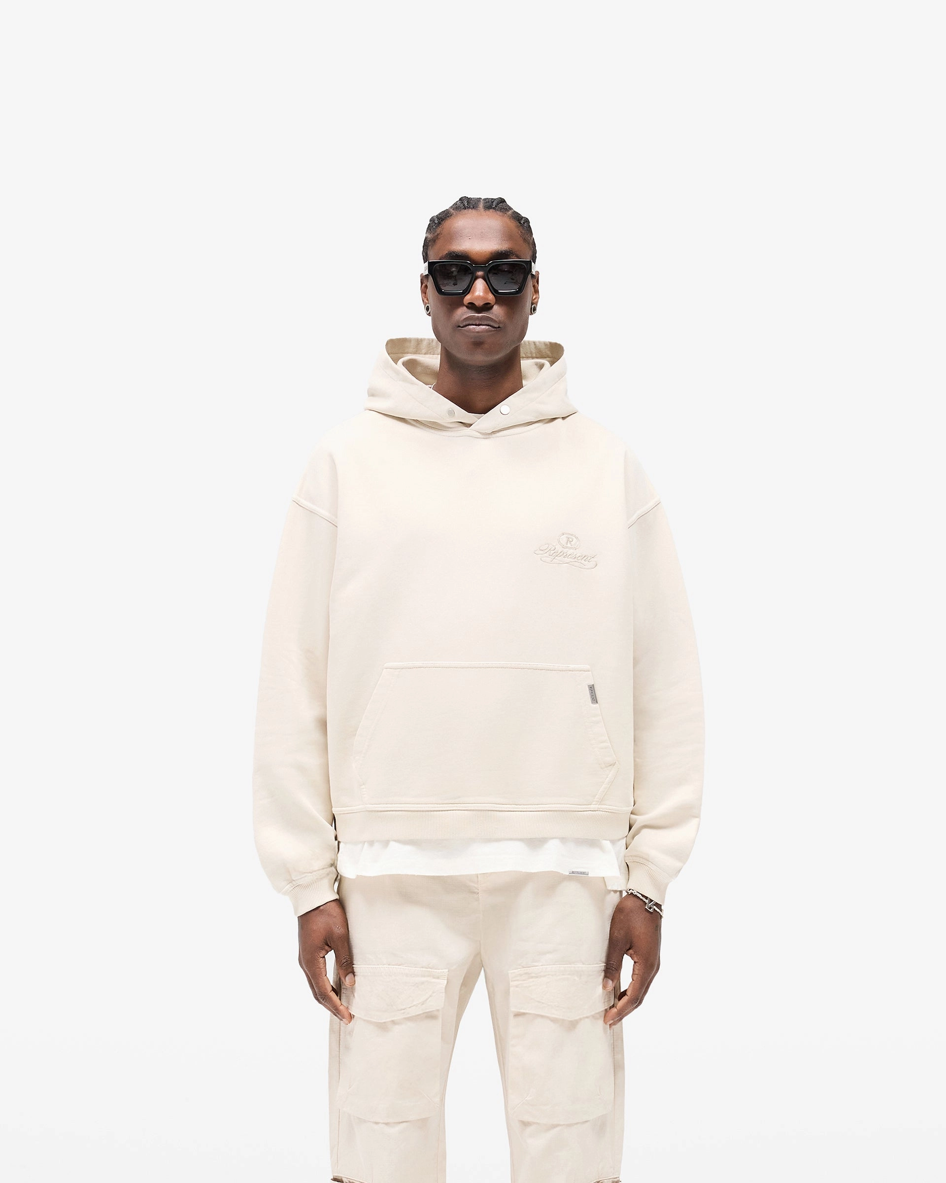 silk blend Grand Vintage Hoodie - Champagne
