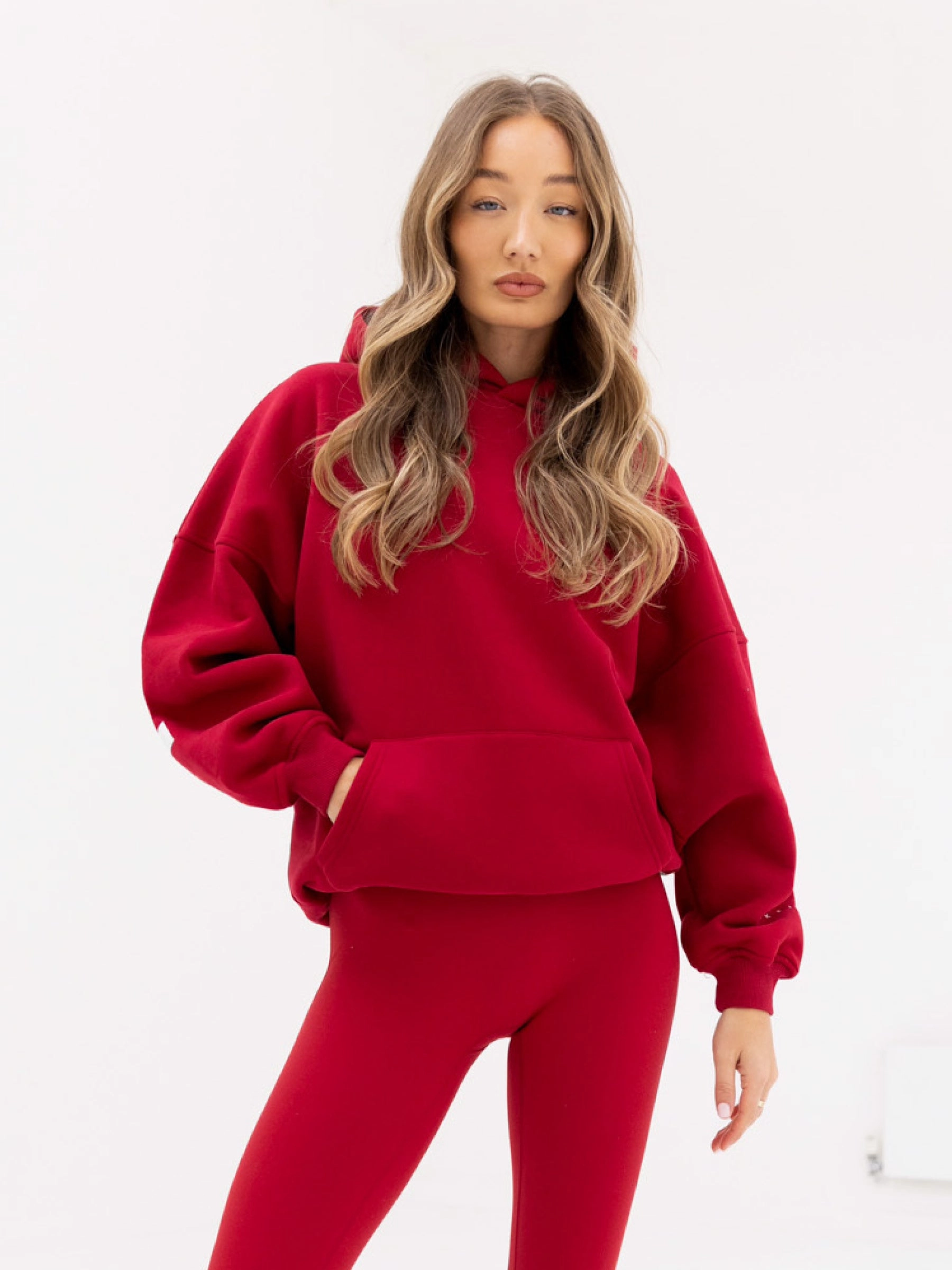 Isabel Oversized Hoodie - Cherry Red Skating wear