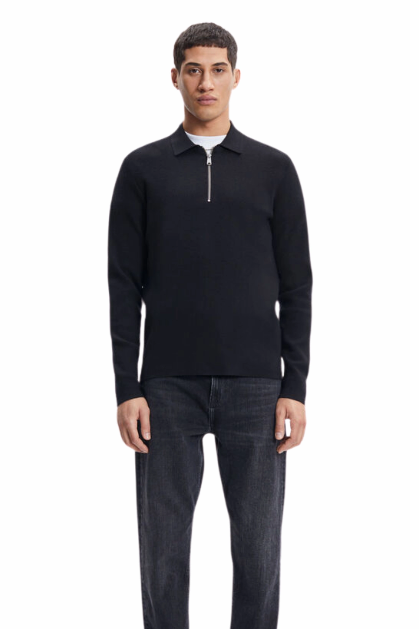 Guna Half Zip Antibacterial Finish Ribbed Structure