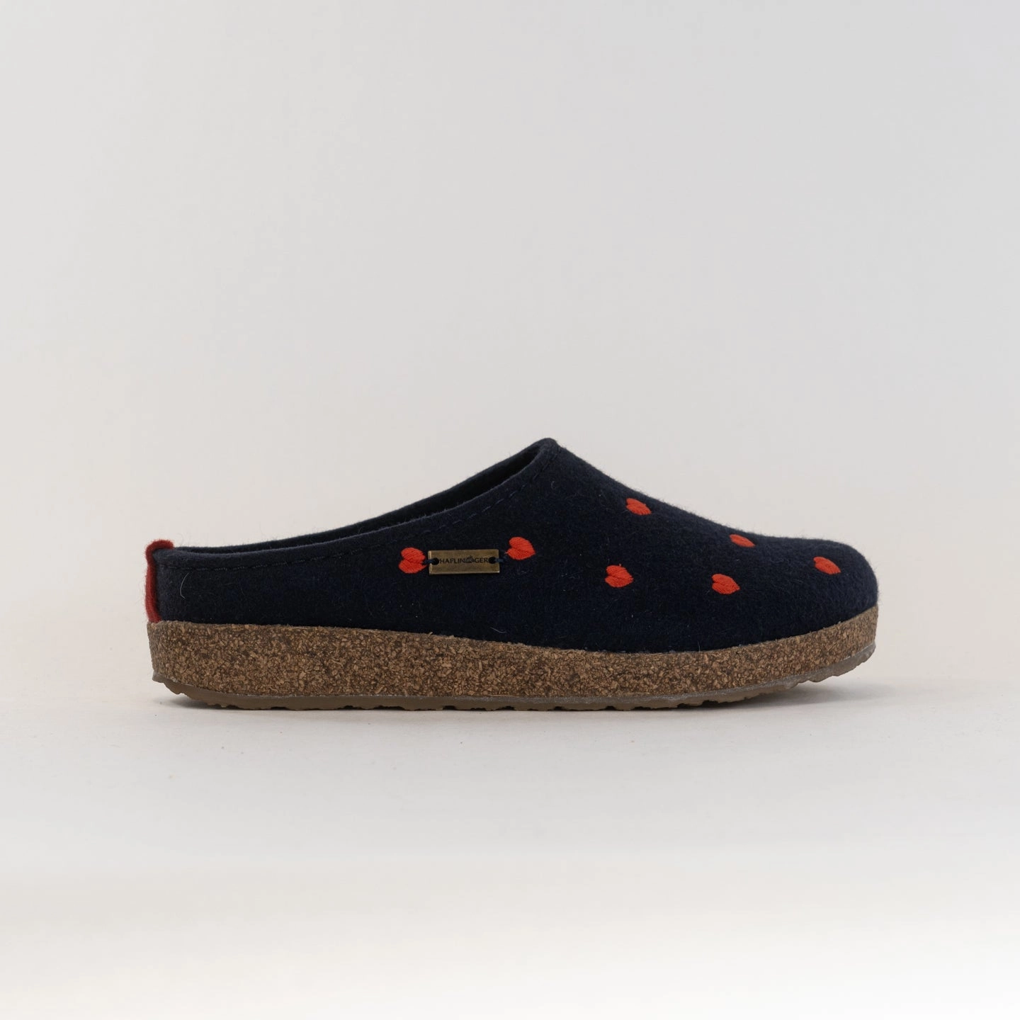 Smooth Lining Quick Access Slip Haflinger Cuoricini (Women's) - Navy