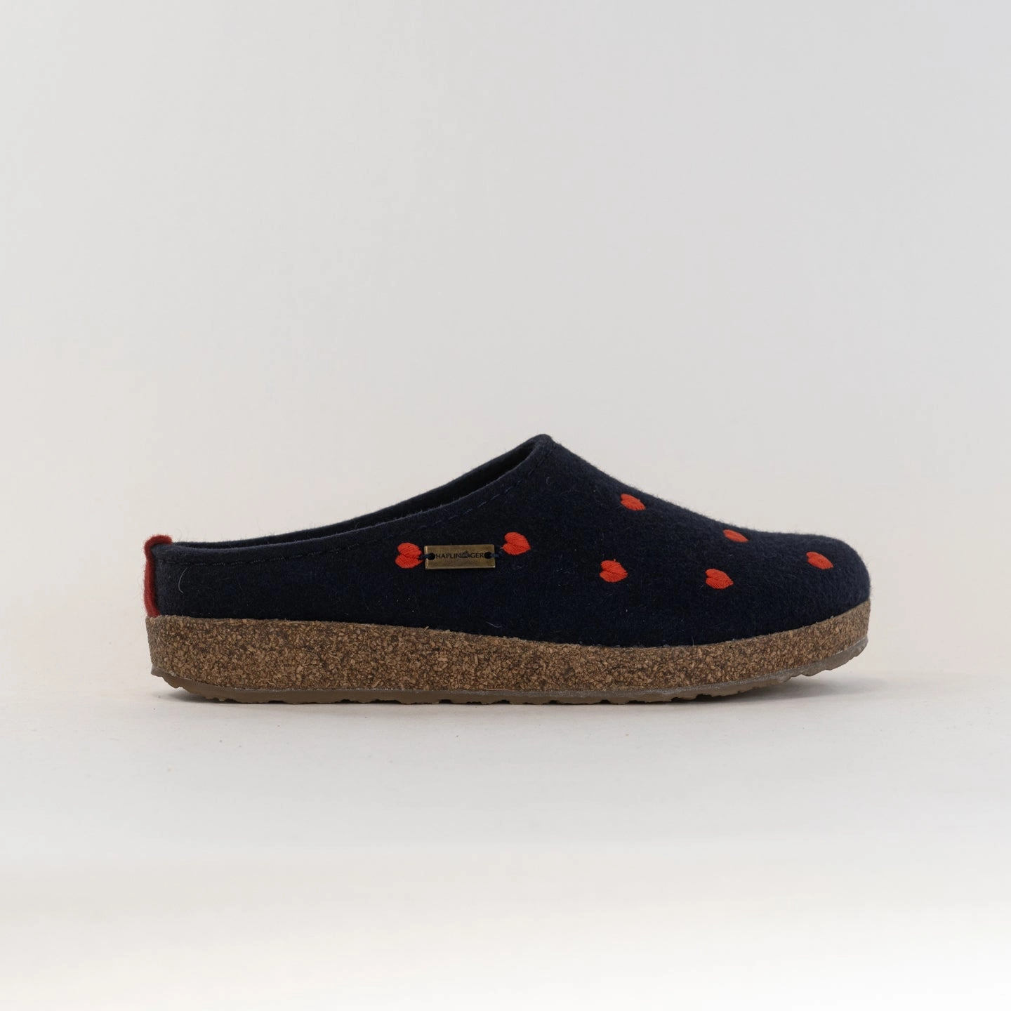 Haflinger Cuoricini (Women's) - Navy quick dry Comfort Step Fit