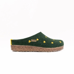 Haflinger Cuoricini (Women's) - Spruce Relaxation Shoes