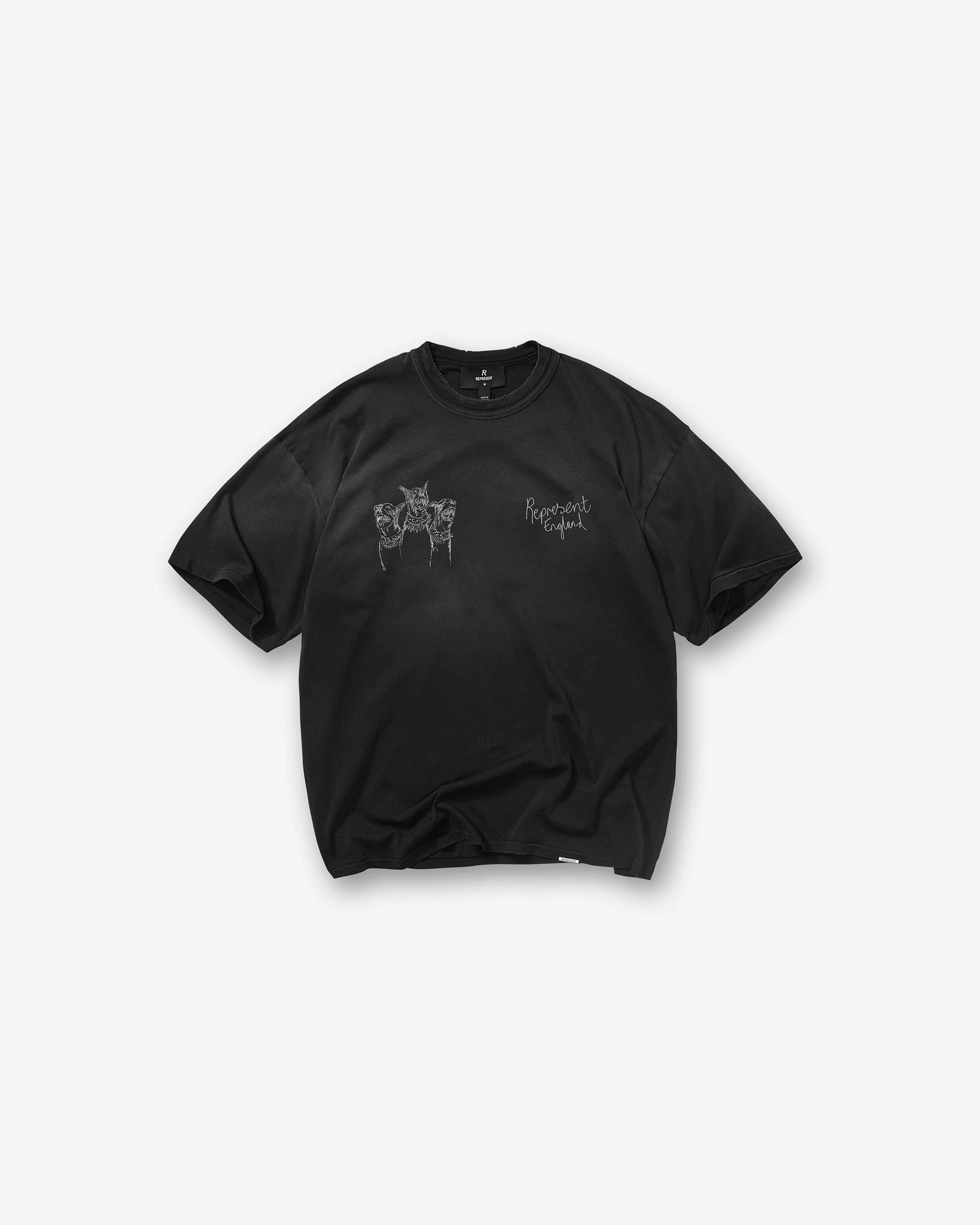 Performance Wear Fit Hand Drawn Thoroughbred T-Shirt - Aged Black