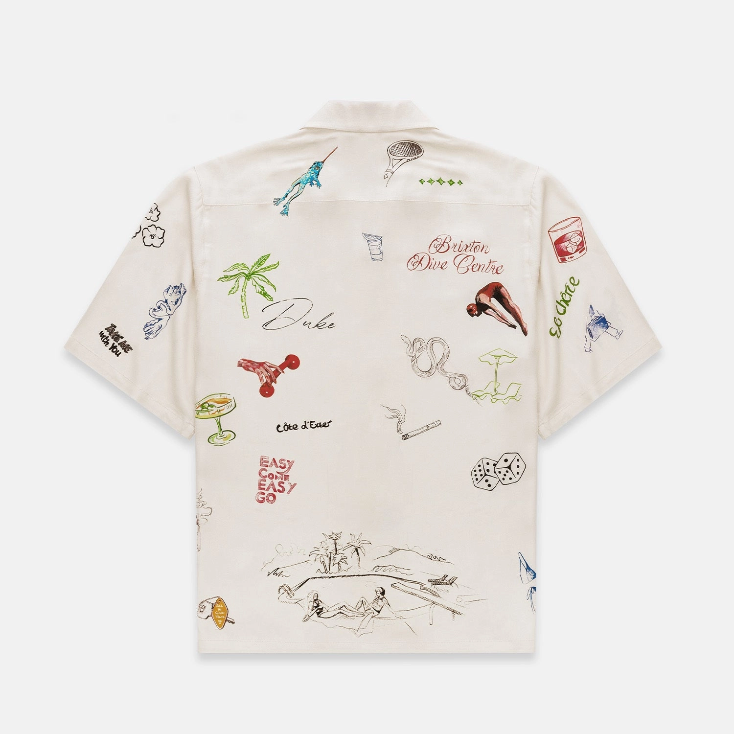 Comfortable And Trendy Comfy Flex Duke Sketch Ecru Shirt