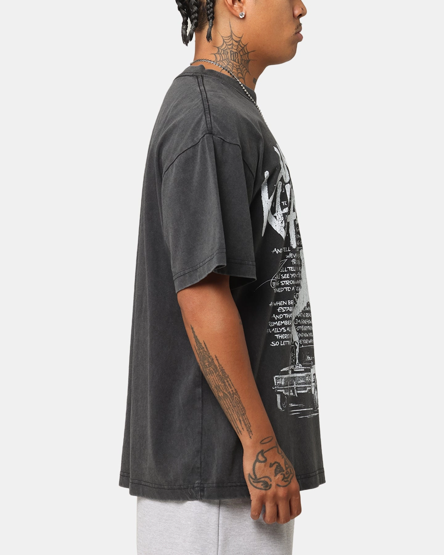 ID Supply Wiz Khalifa Up In Smoke T-Shirt Washed Black DurableWeave