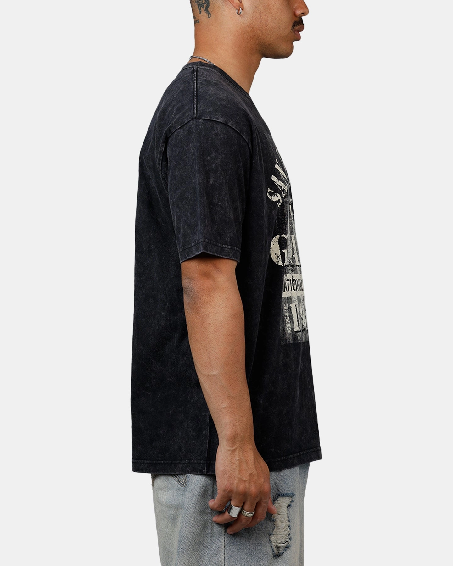 New Era San Francisco Giants Armed Forces T-Shirt Washed Black BreathableMeshPanel Layered Panel Design