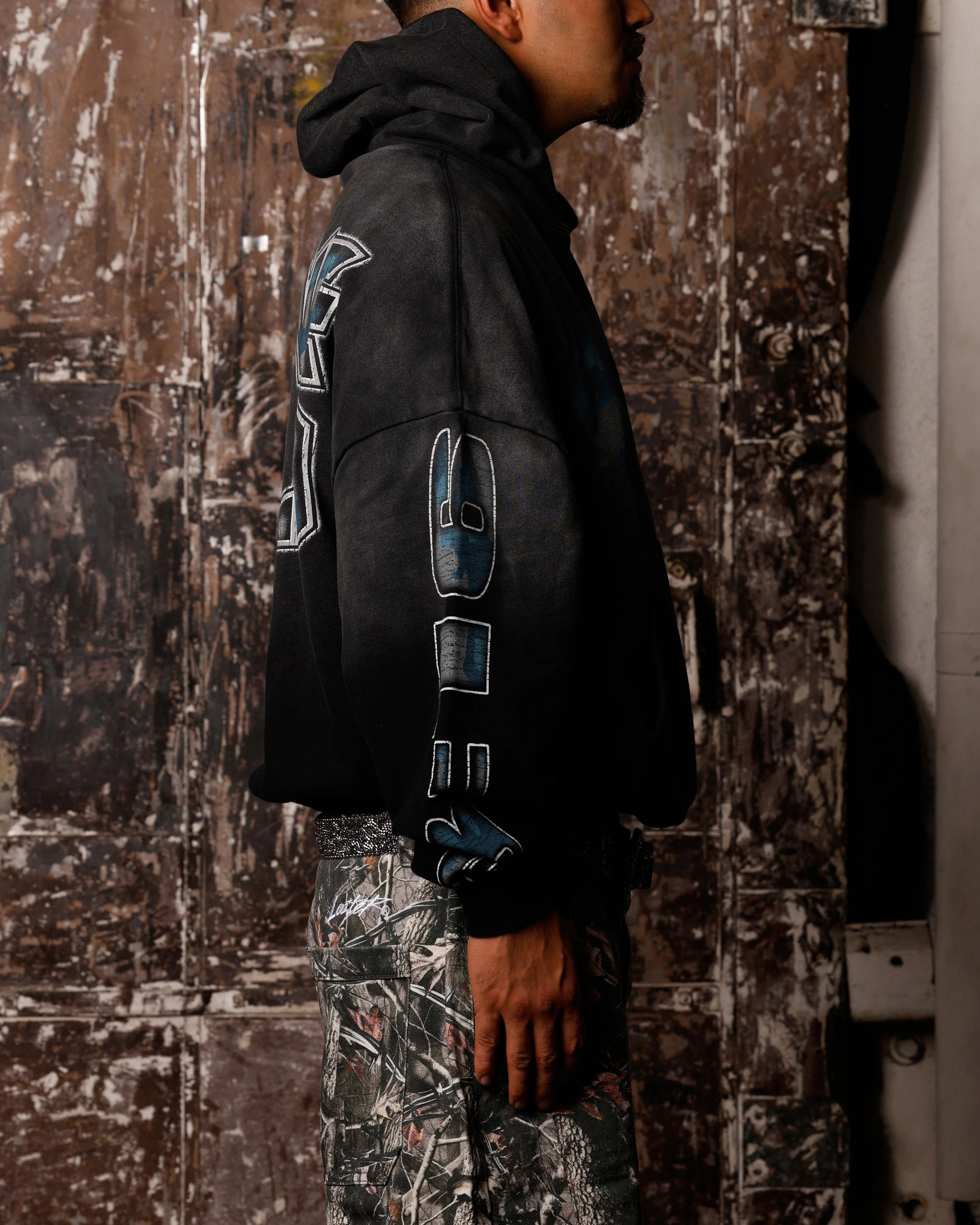 Loiter X WWE Stone Cold Premium Hoodie Vintage Black Soft Hoodie